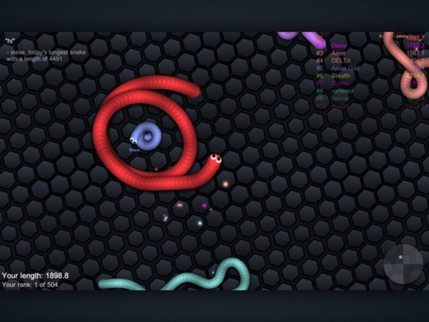 Screenshot for Slither.io
