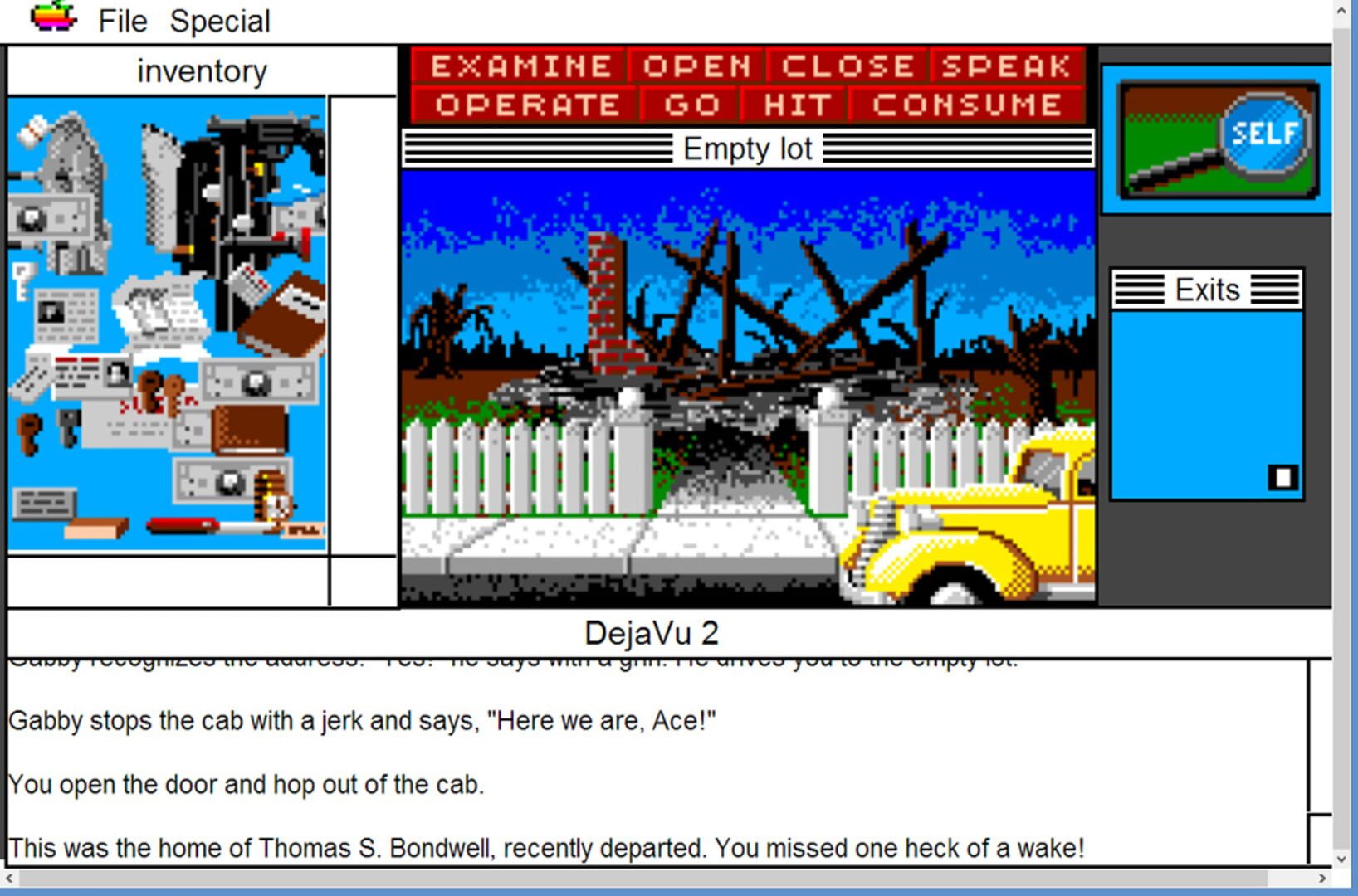 Screenshot for Deja Vu II: MacVenture Series