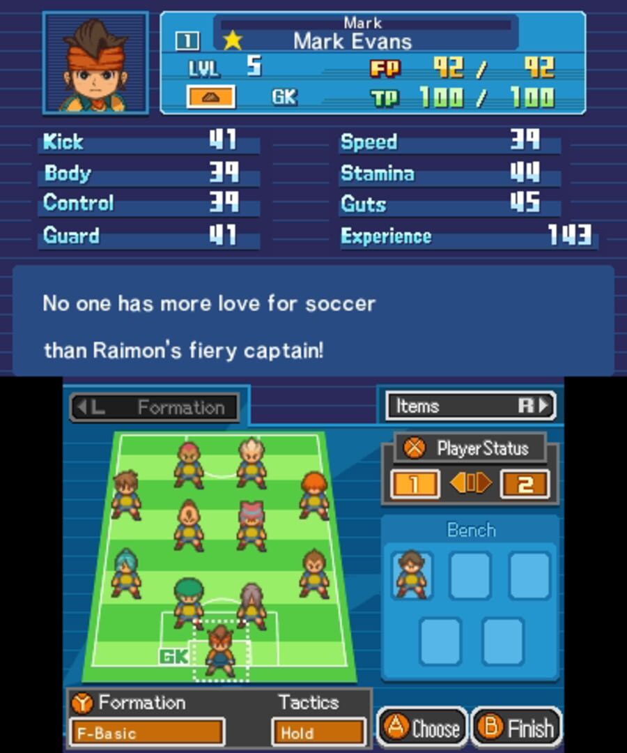 Screenshot for Inazuma Eleven