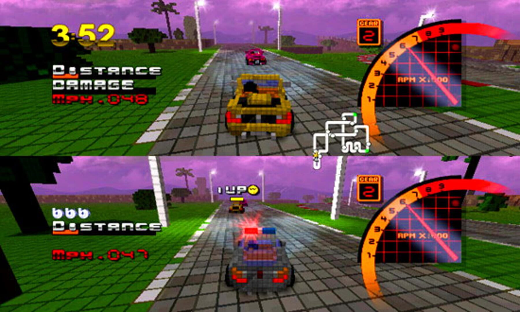Screenshot for 3D Pixel Racing