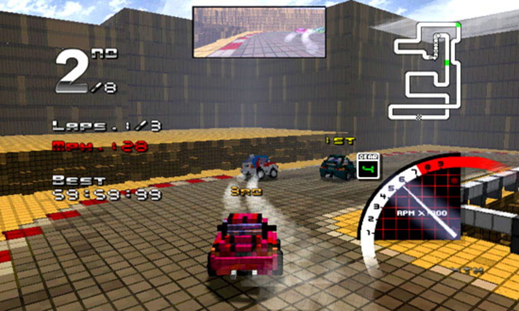 Screenshot for 3D Pixel Racing
