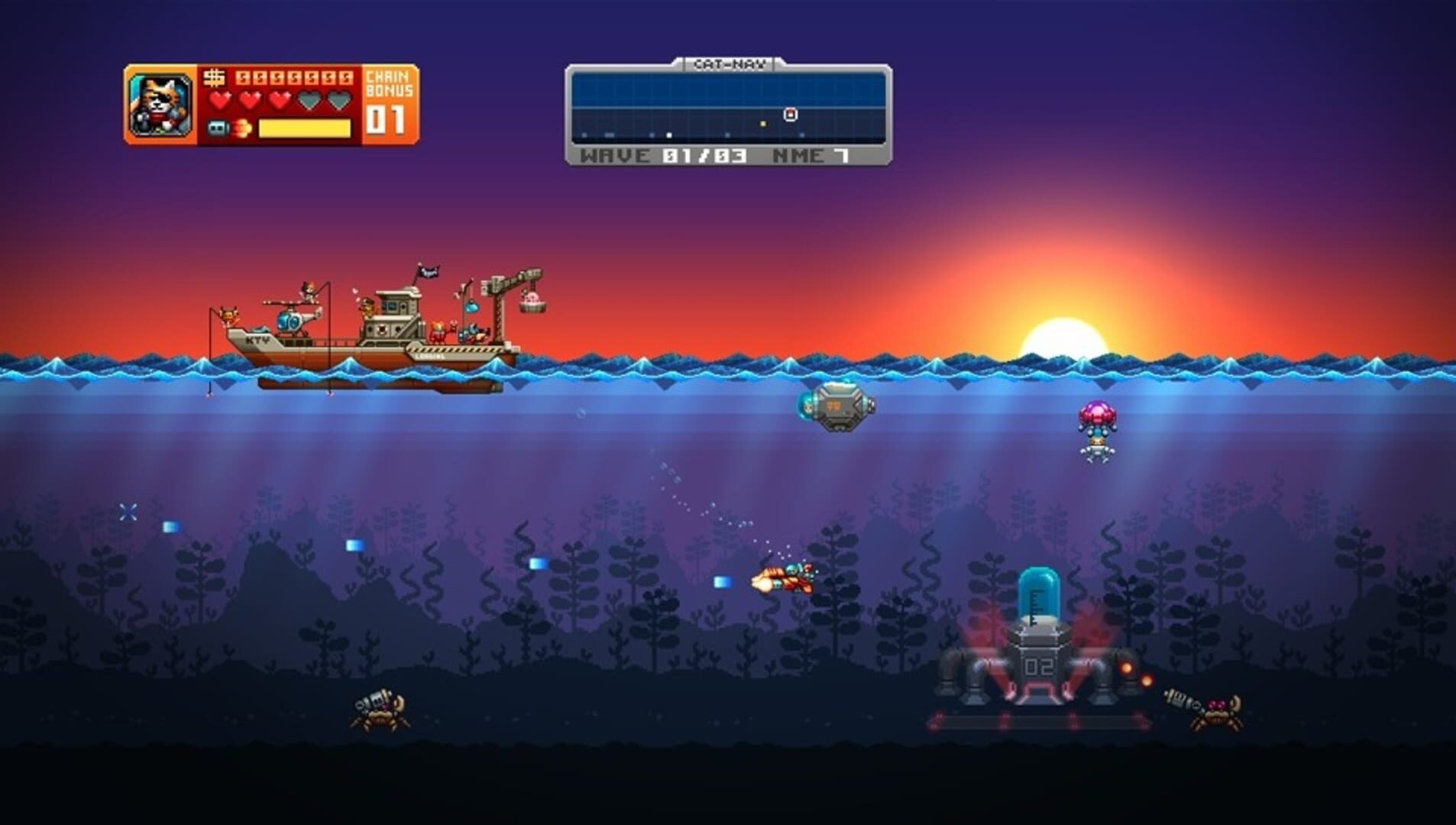 Screenshot for Aqua Kitty: Milk Mine Defender