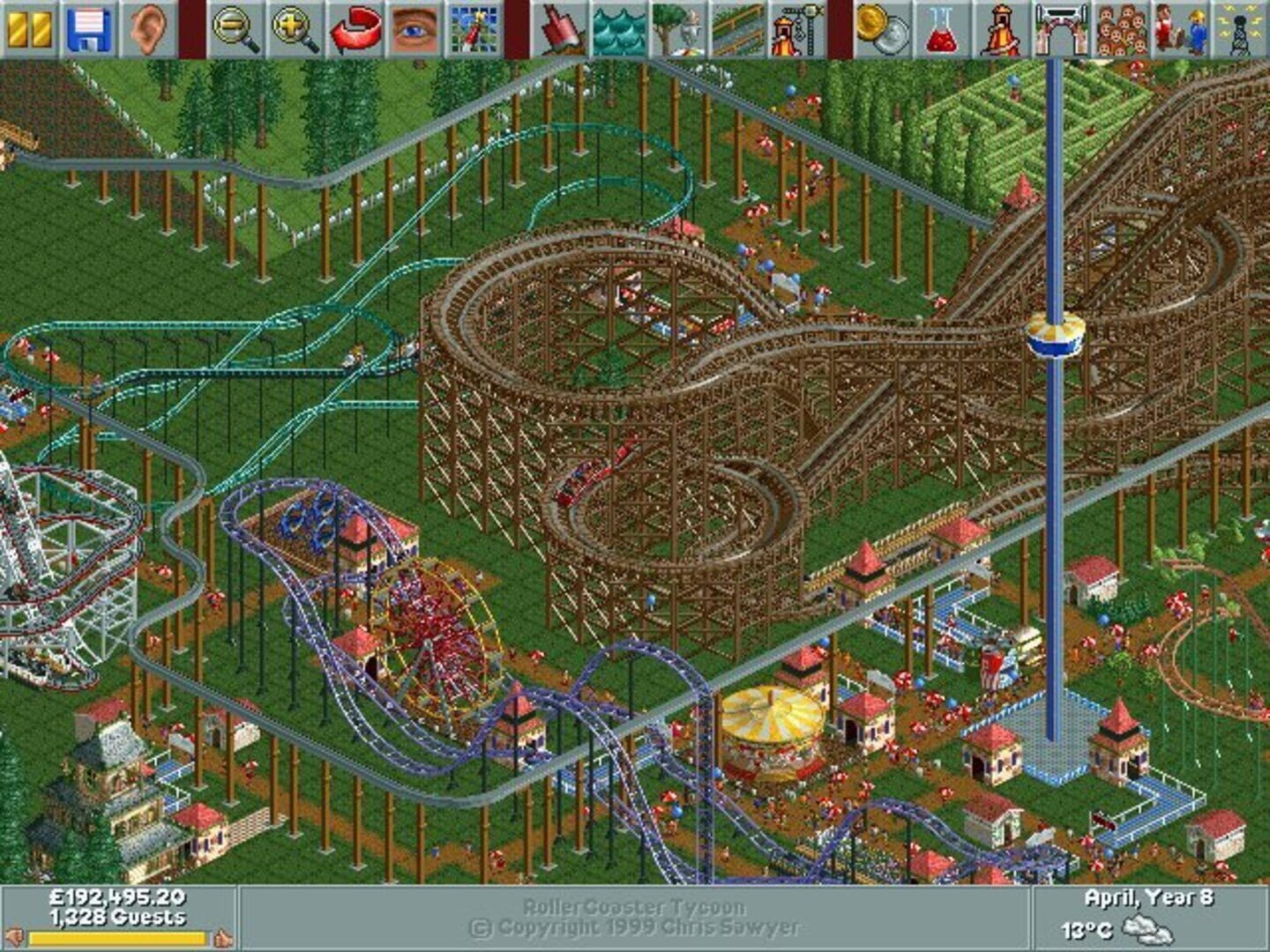 Screenshot for RollerCoaster Tycoon