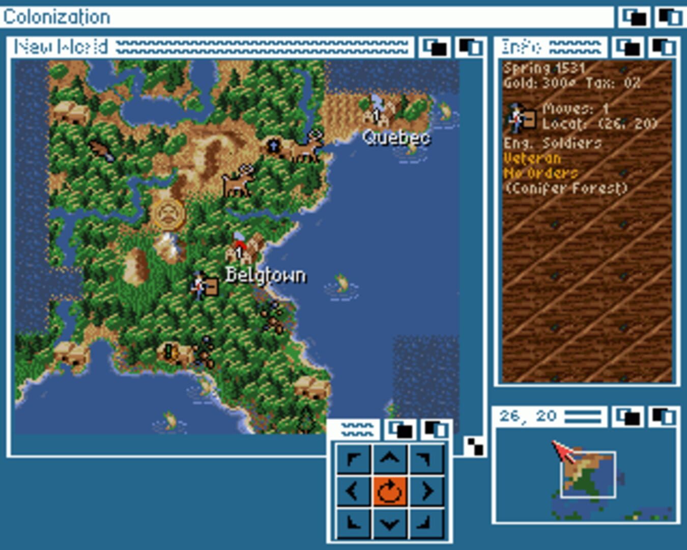 Screenshot for Sid Meier's Colonization