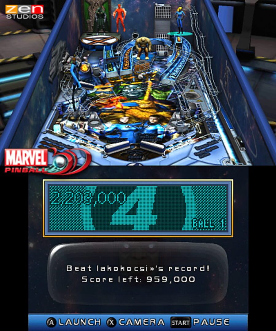 Screenshot for Marvel Pinball 3D