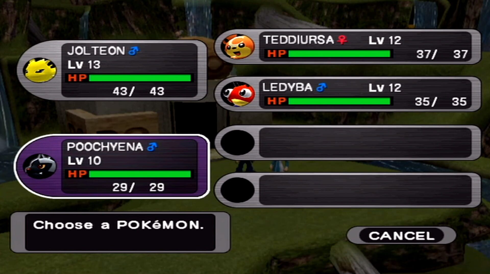 Screenshot for Pokémon XD: Gale of Darkness