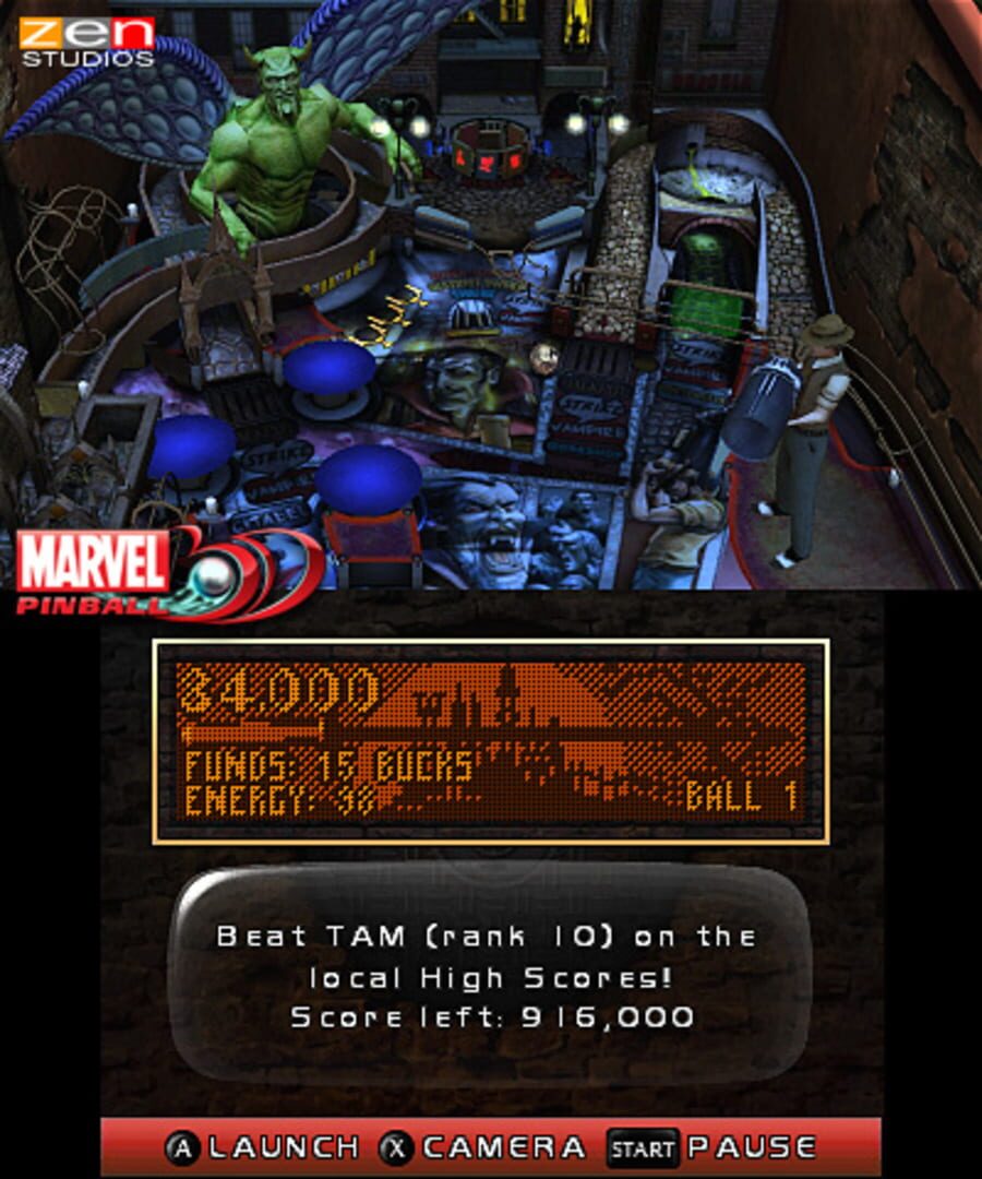 Screenshot for Marvel Pinball 3D