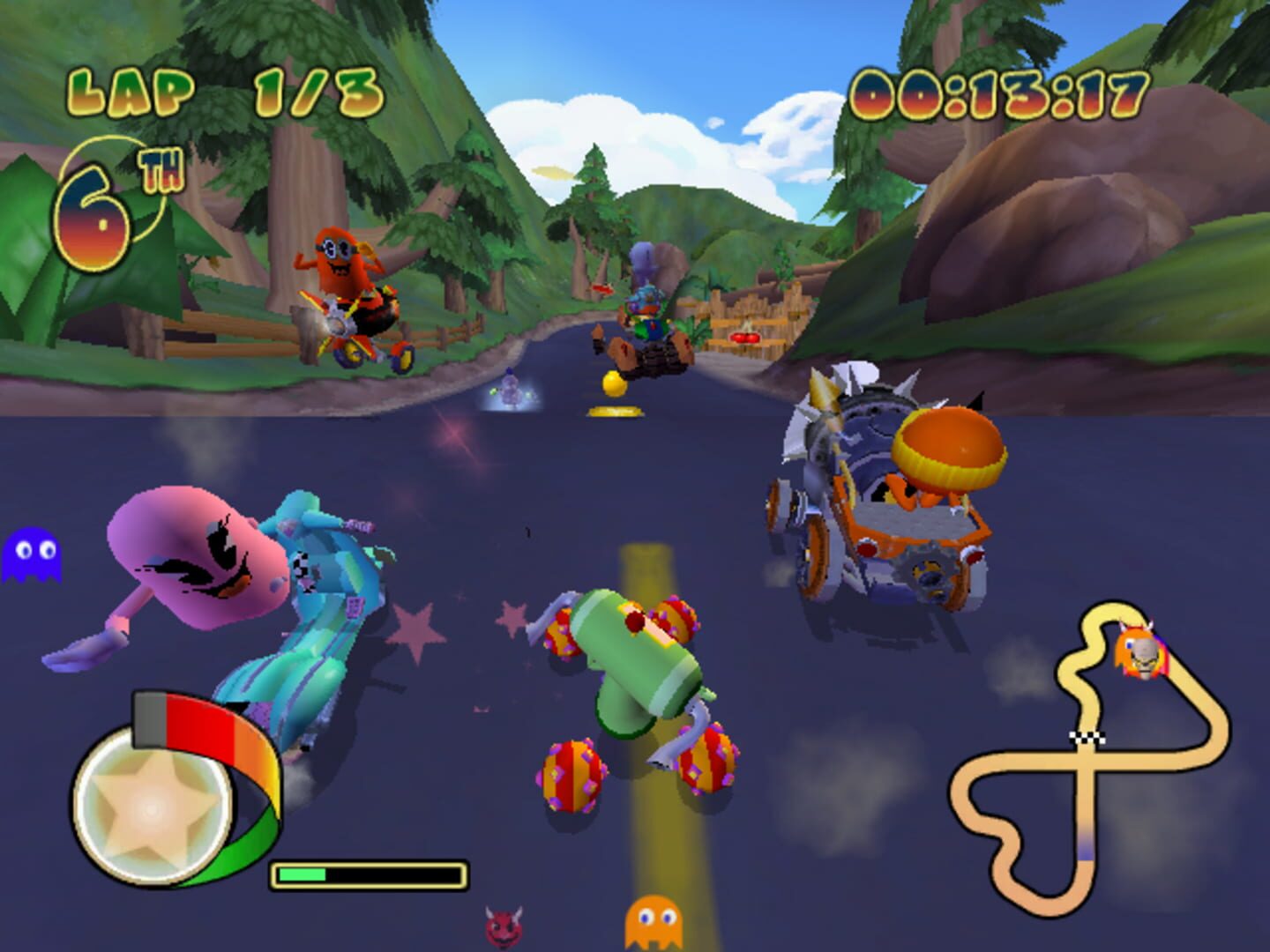Screenshot for Pac-Man World Rally