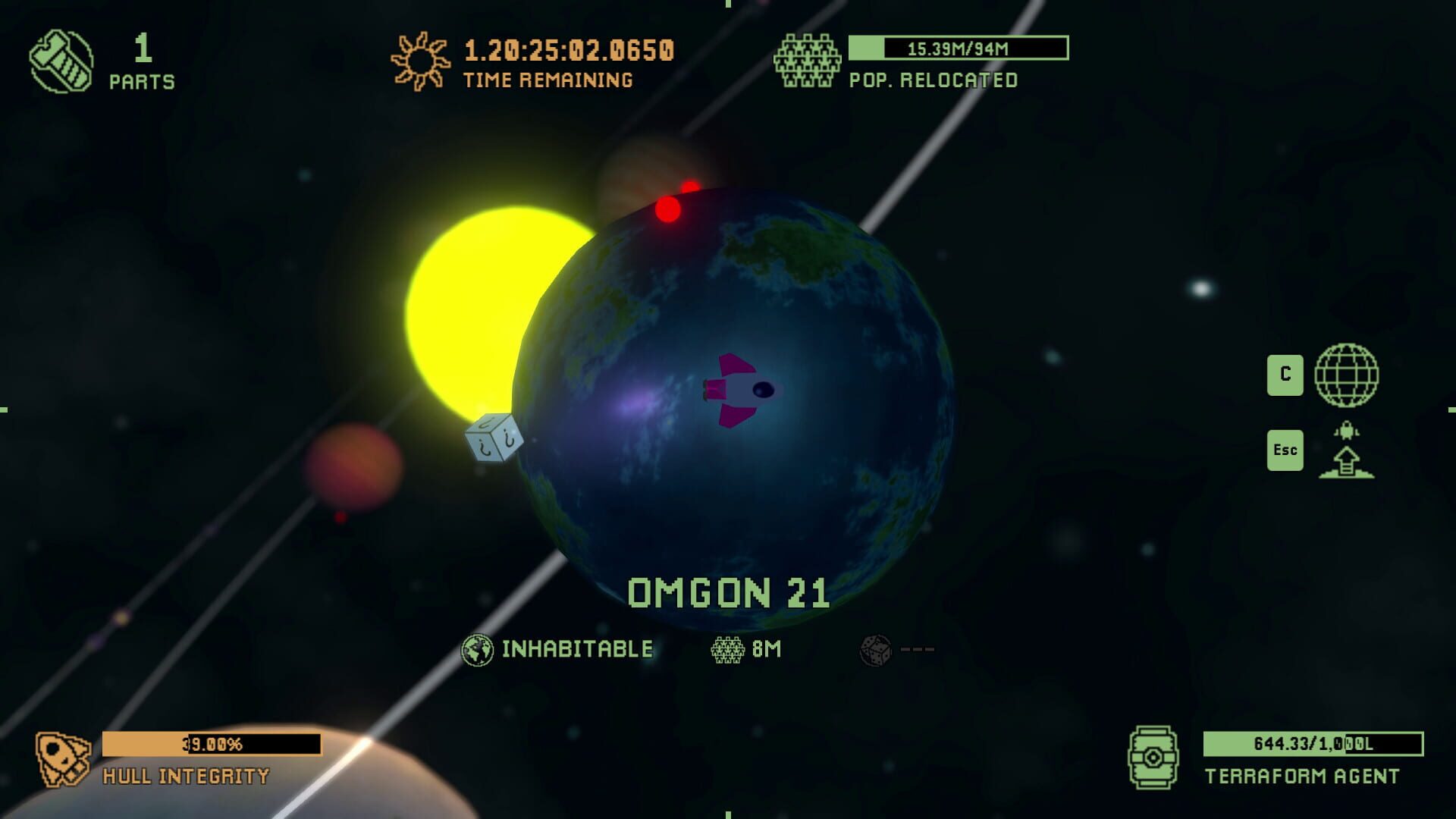 Screenshot for Cosmic Ray