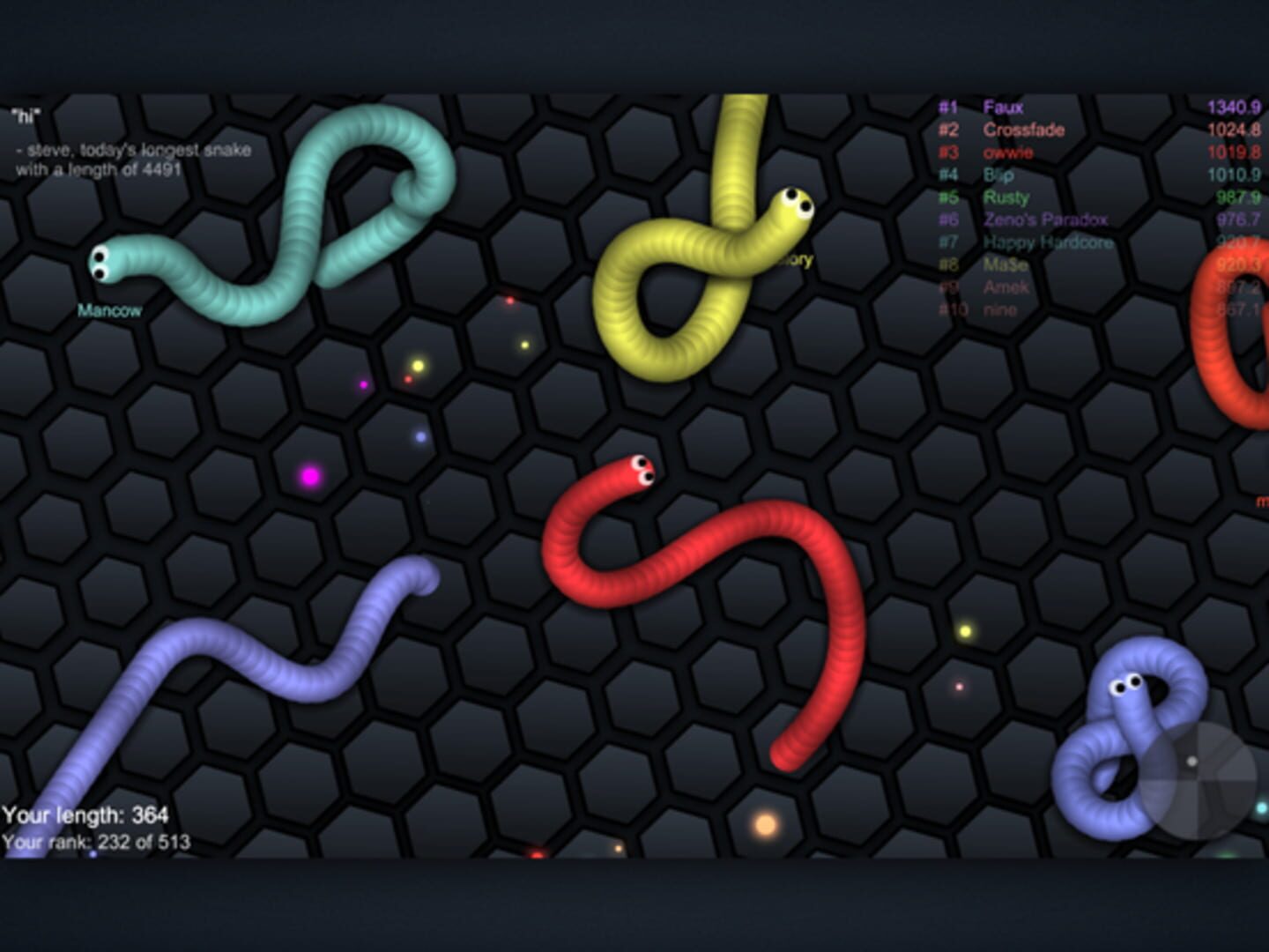 Screenshot for Slither.io