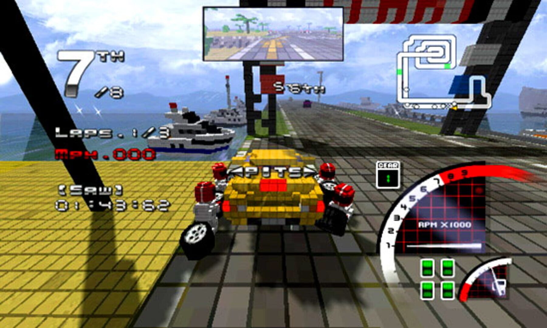 Screenshot for 3D Pixel Racing
