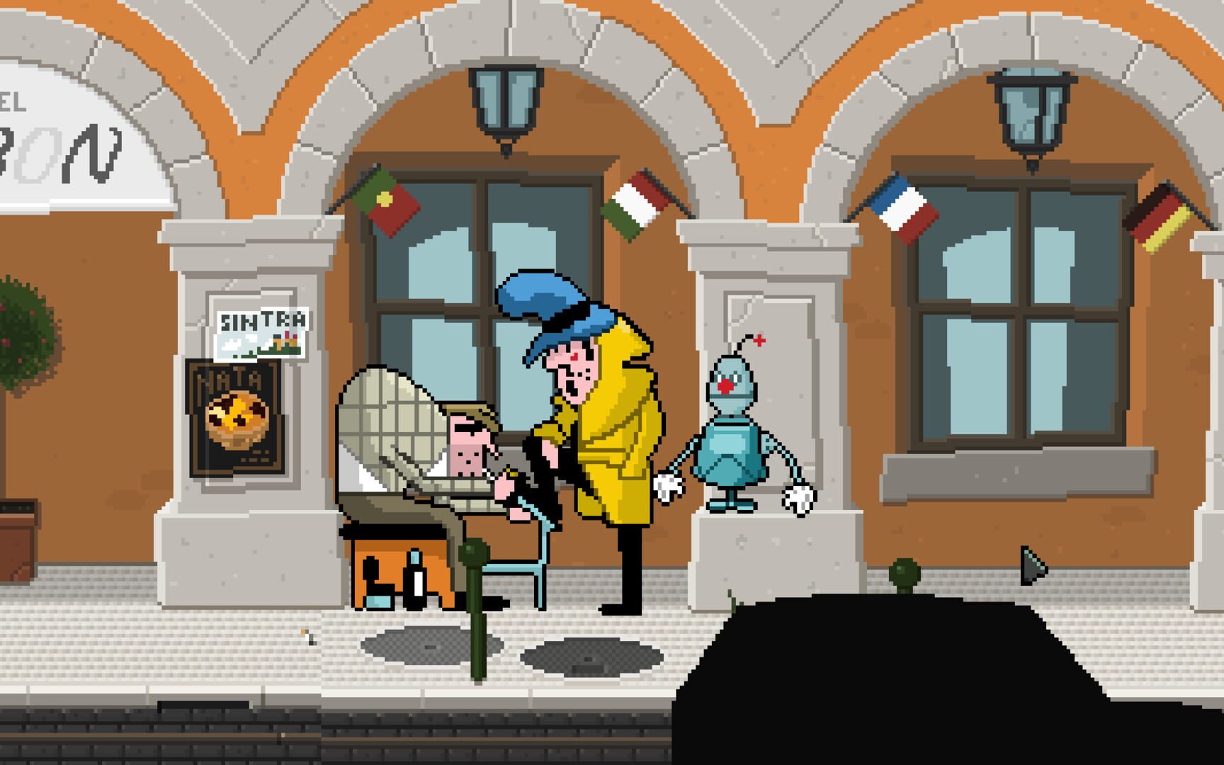 Screenshot for Detective Case and Clown Bot in: Murder in the Hotel Lisbon
