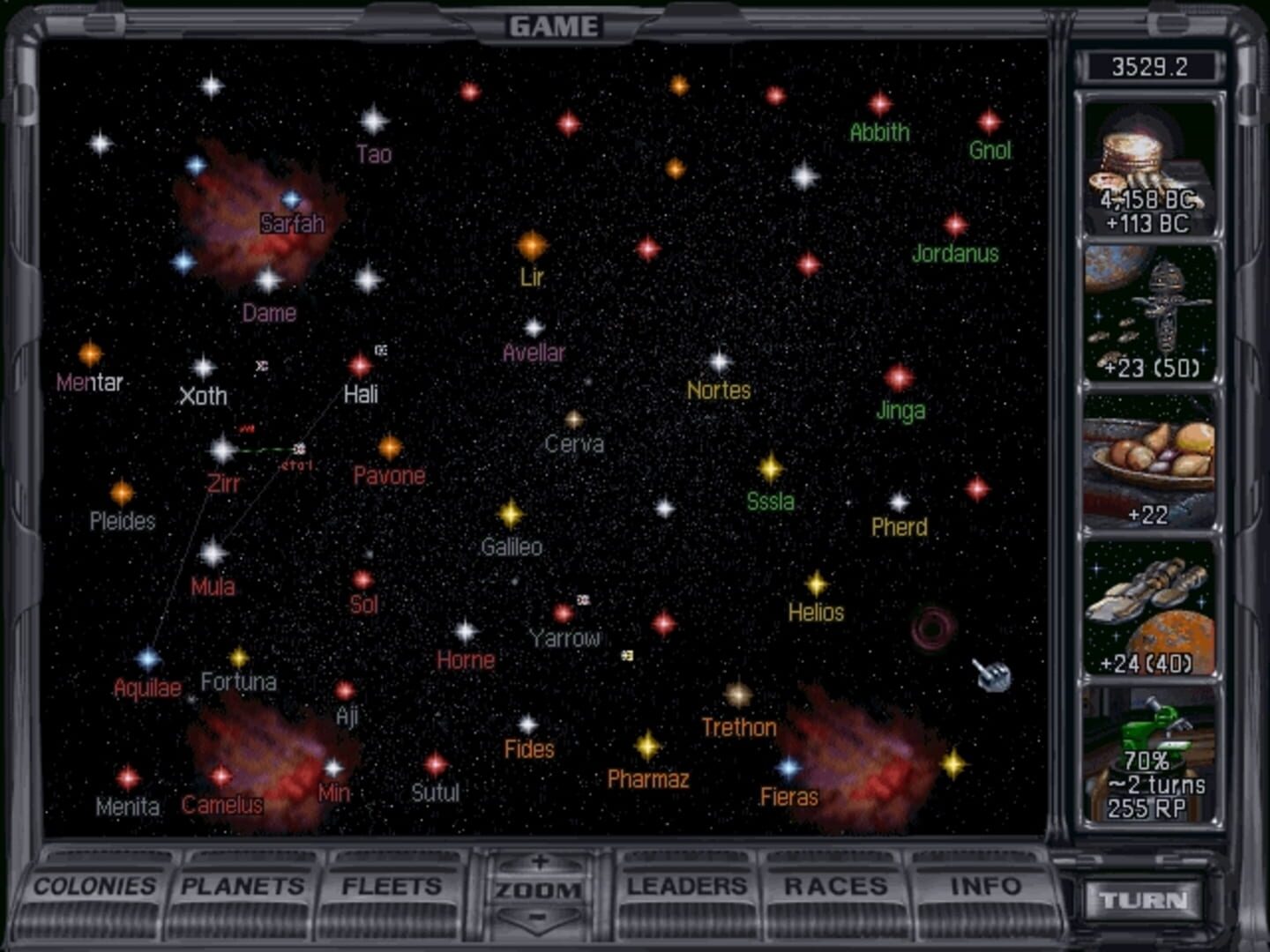 Screenshot for Master of Orion II: Battle at Antares