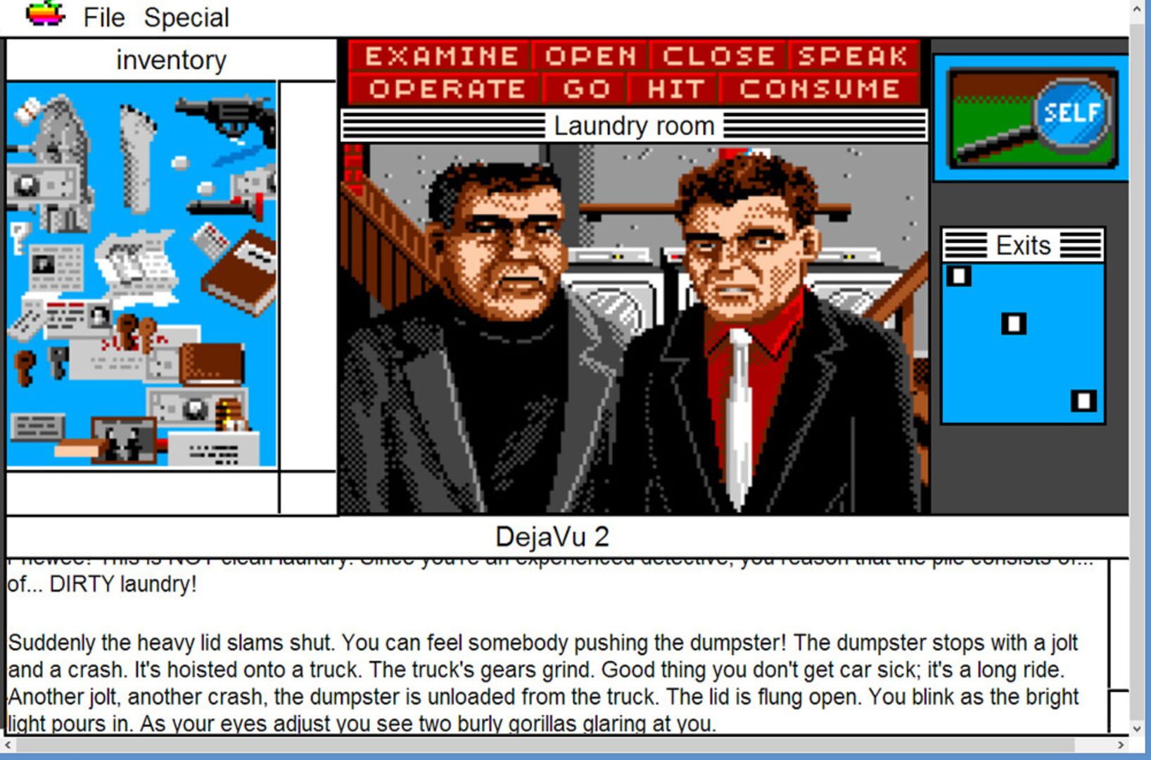 Screenshot for Deja Vu II: MacVenture Series
