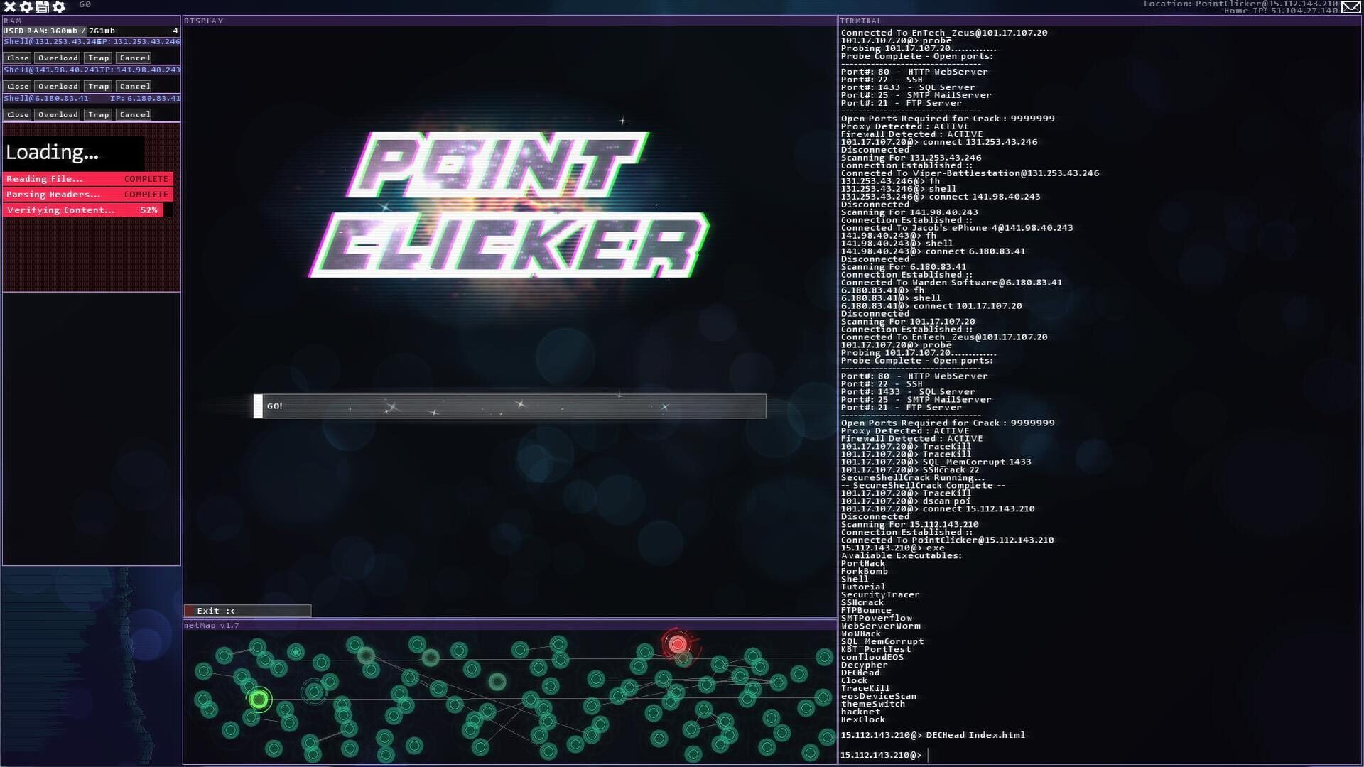 Screenshot for Hacknet