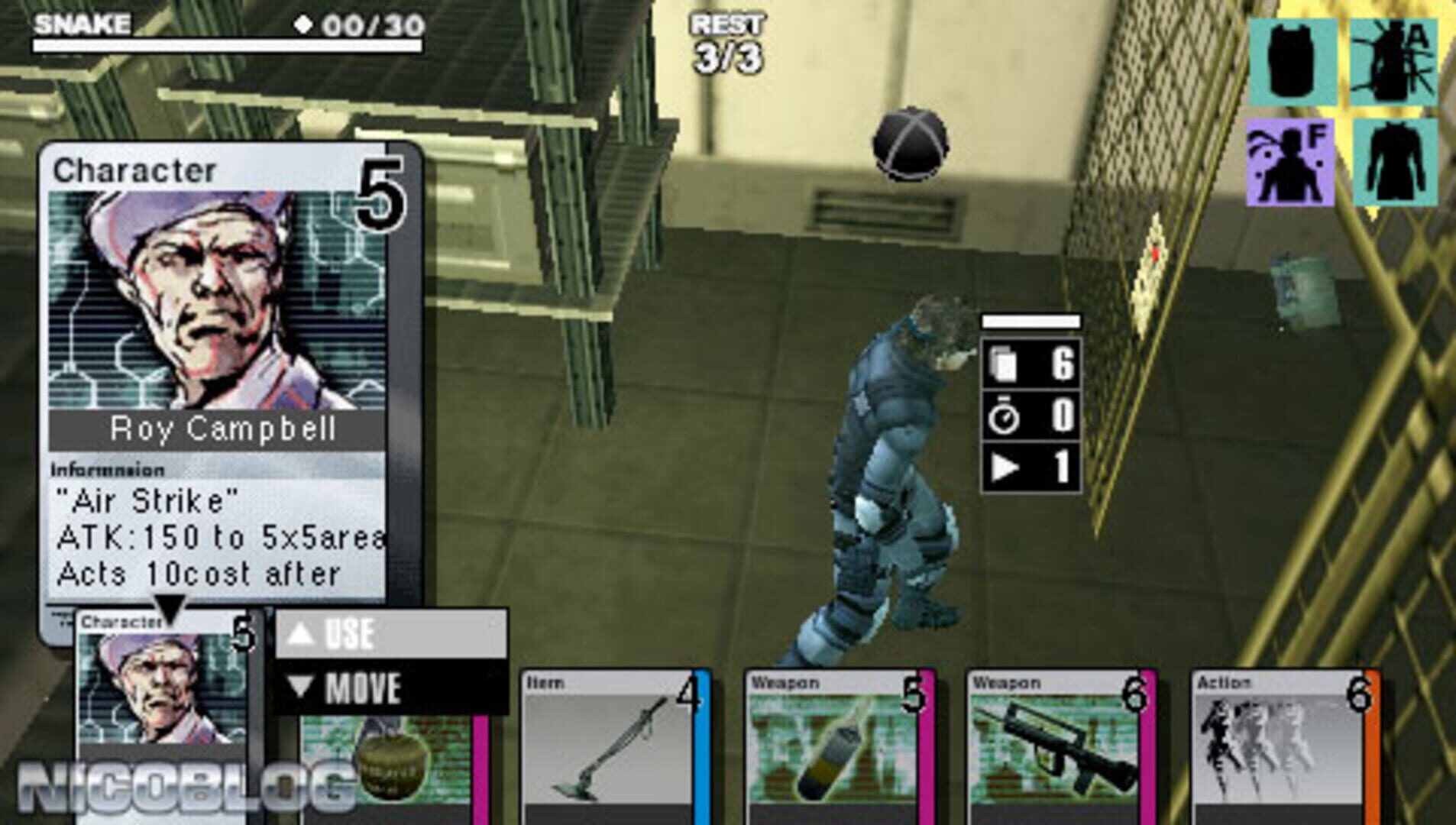 Screenshot for Metal Gear Acid