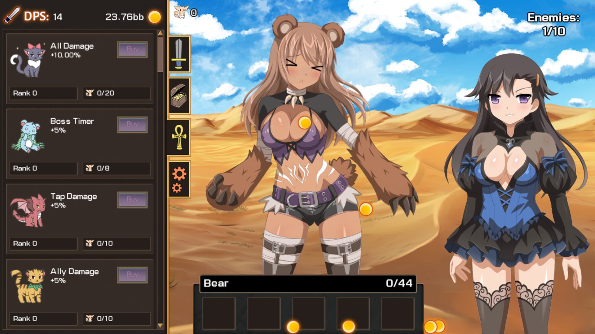 Screenshot for Sakura Clicker