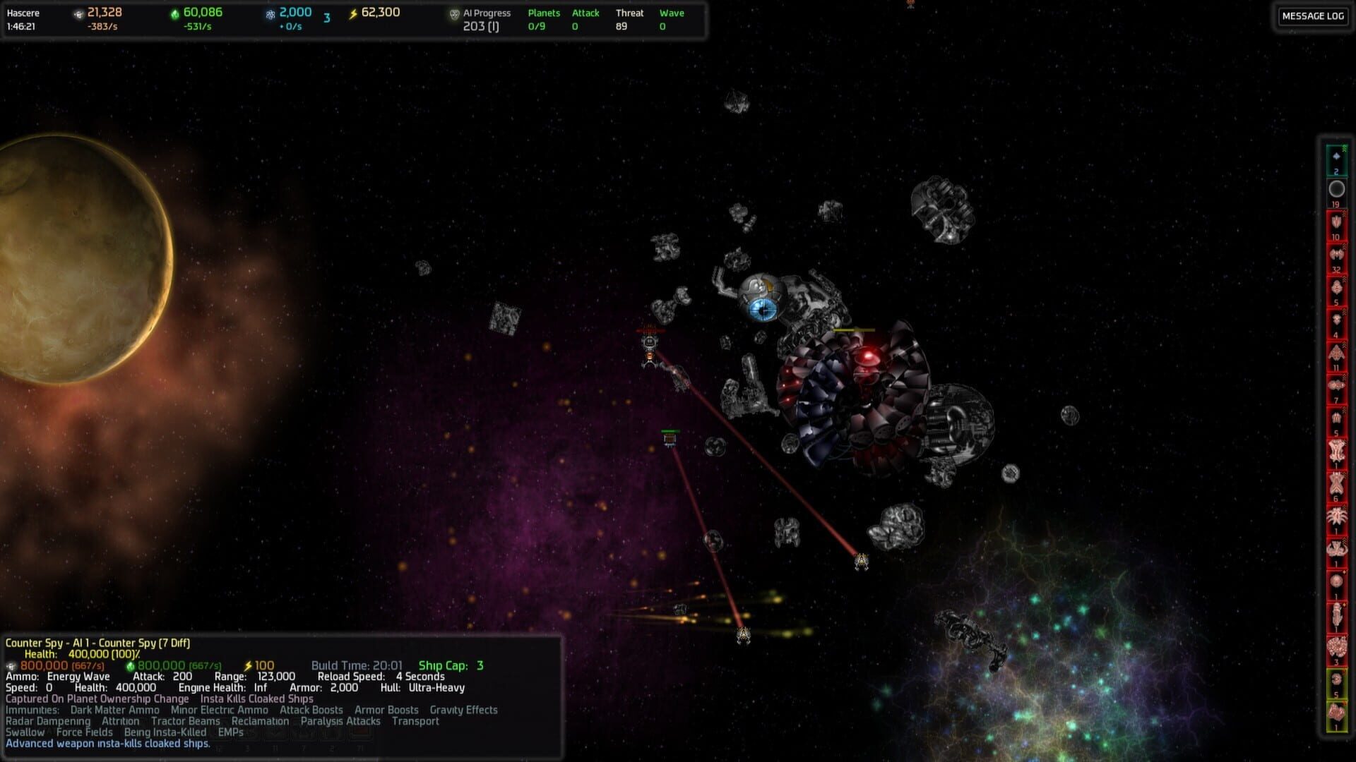 Screenshot for AI War: Fleet Command