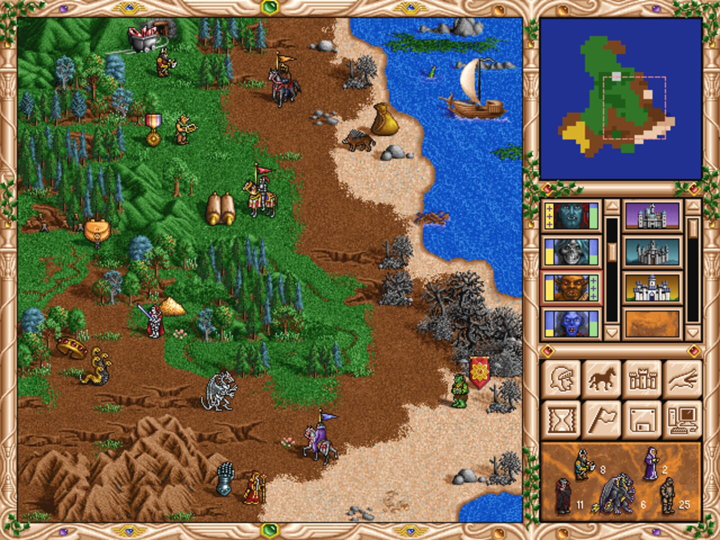 Screenshot for Heroes of Might and Magic II: The Succession Wars