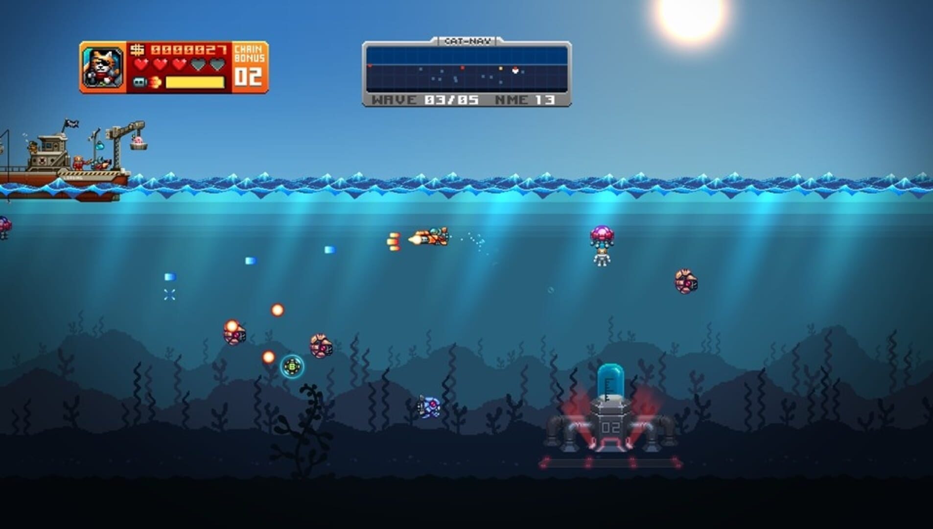 Screenshot for Aqua Kitty: Milk Mine Defender