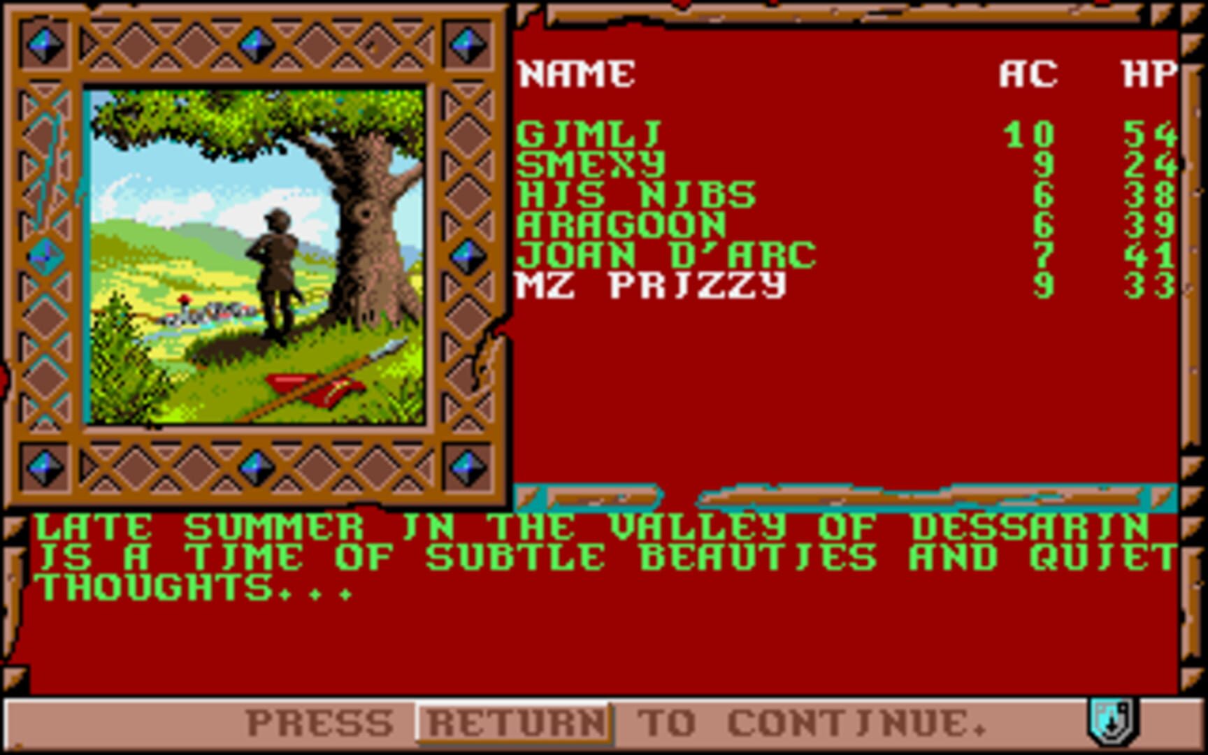 Screenshot for Treasures of the Savage Frontier