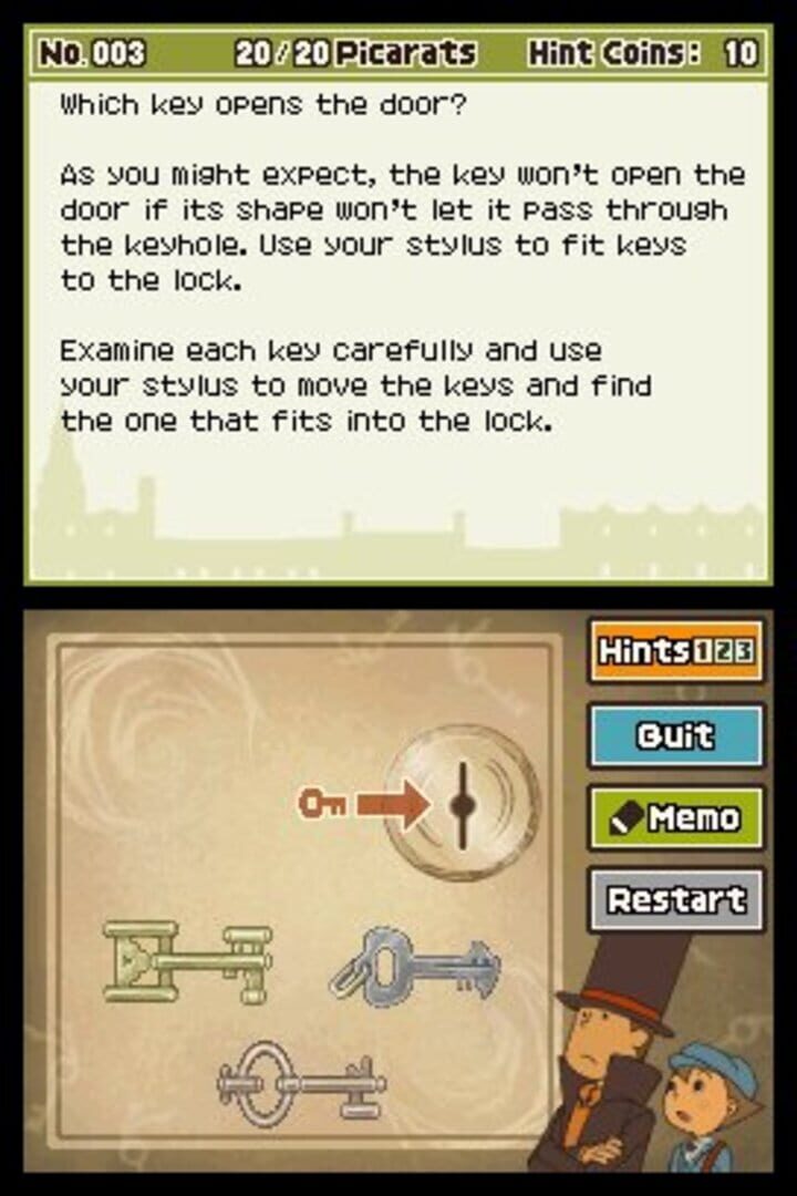 Screenshot for Professor Layton and the Diabolical Box