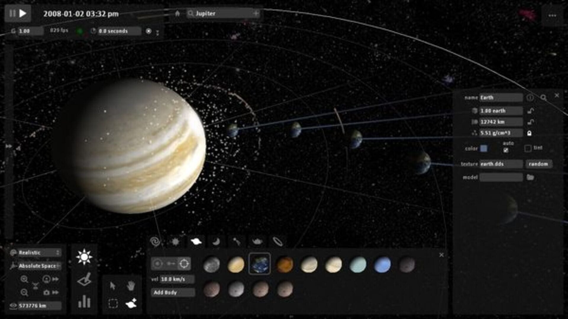 Screenshot for Universe Sandbox Legacy