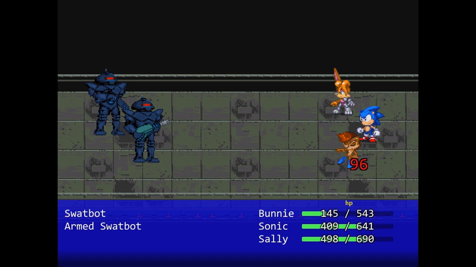 Screenshot for Sonic the Hedgehog RPG: In The Belly of The Beast