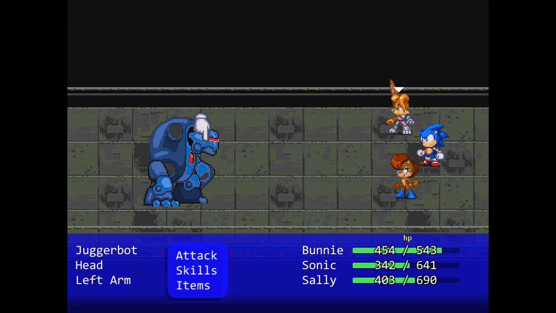 Screenshot for Sonic the Hedgehog RPG: In The Belly of The Beast
