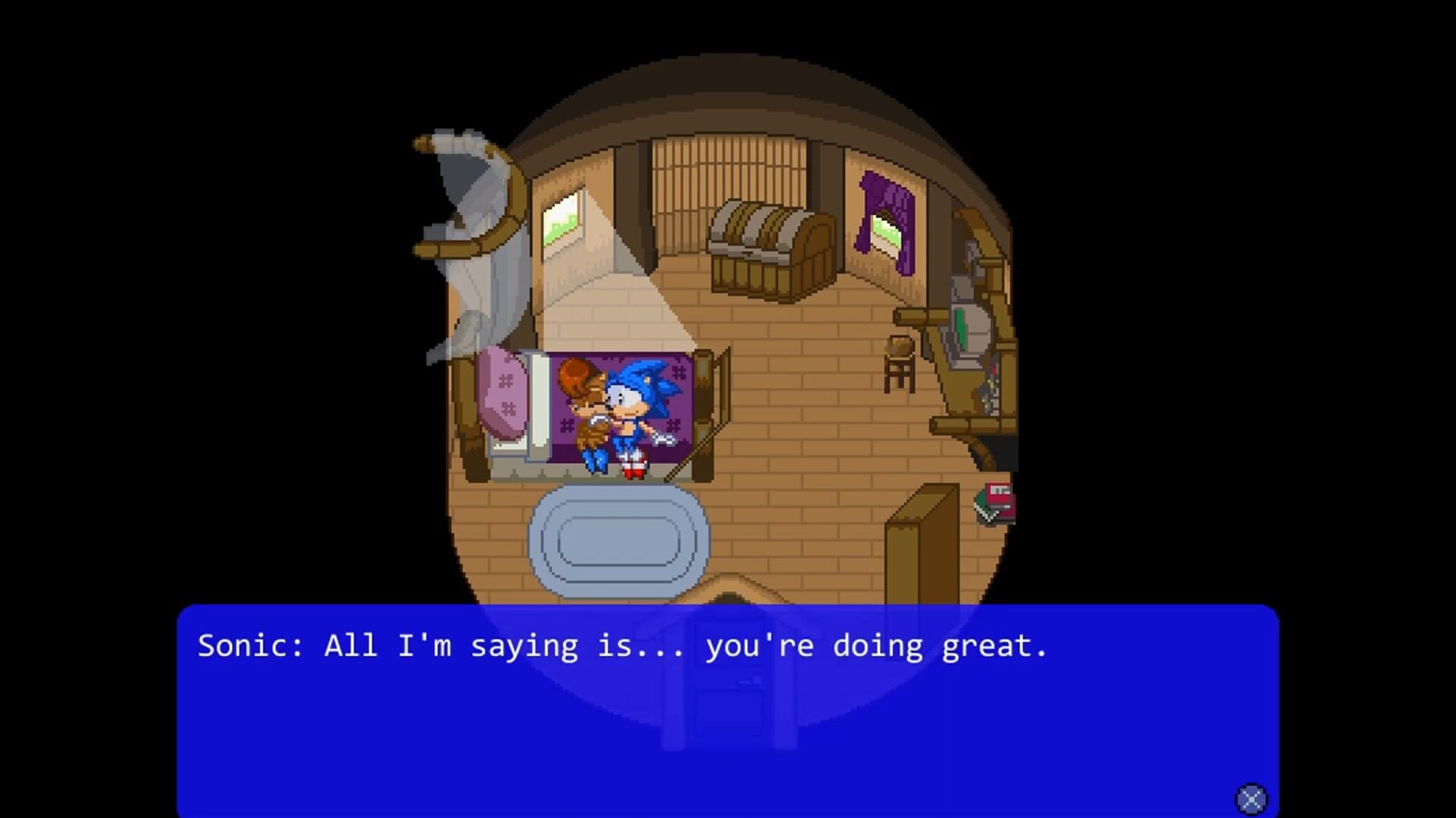 Screenshot for Sonic the Hedgehog RPG: In The Belly of The Beast