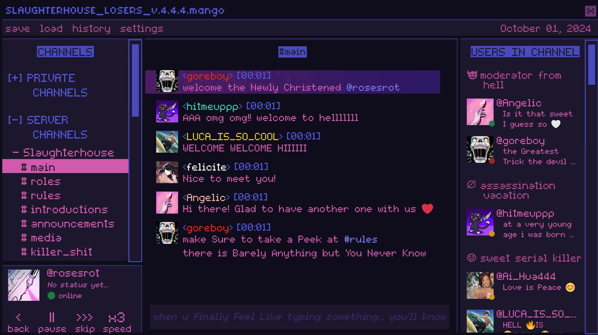 Screenshot for Killer Chat!: Original Edition
