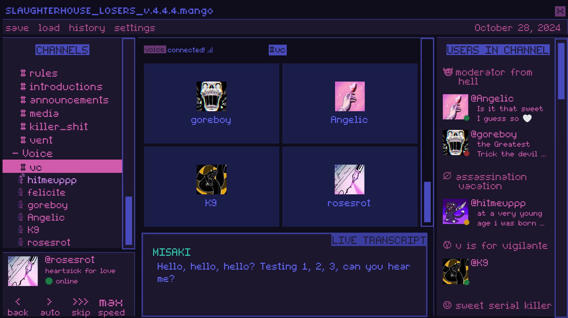 Screenshot for Killer Chat!: Original Edition
