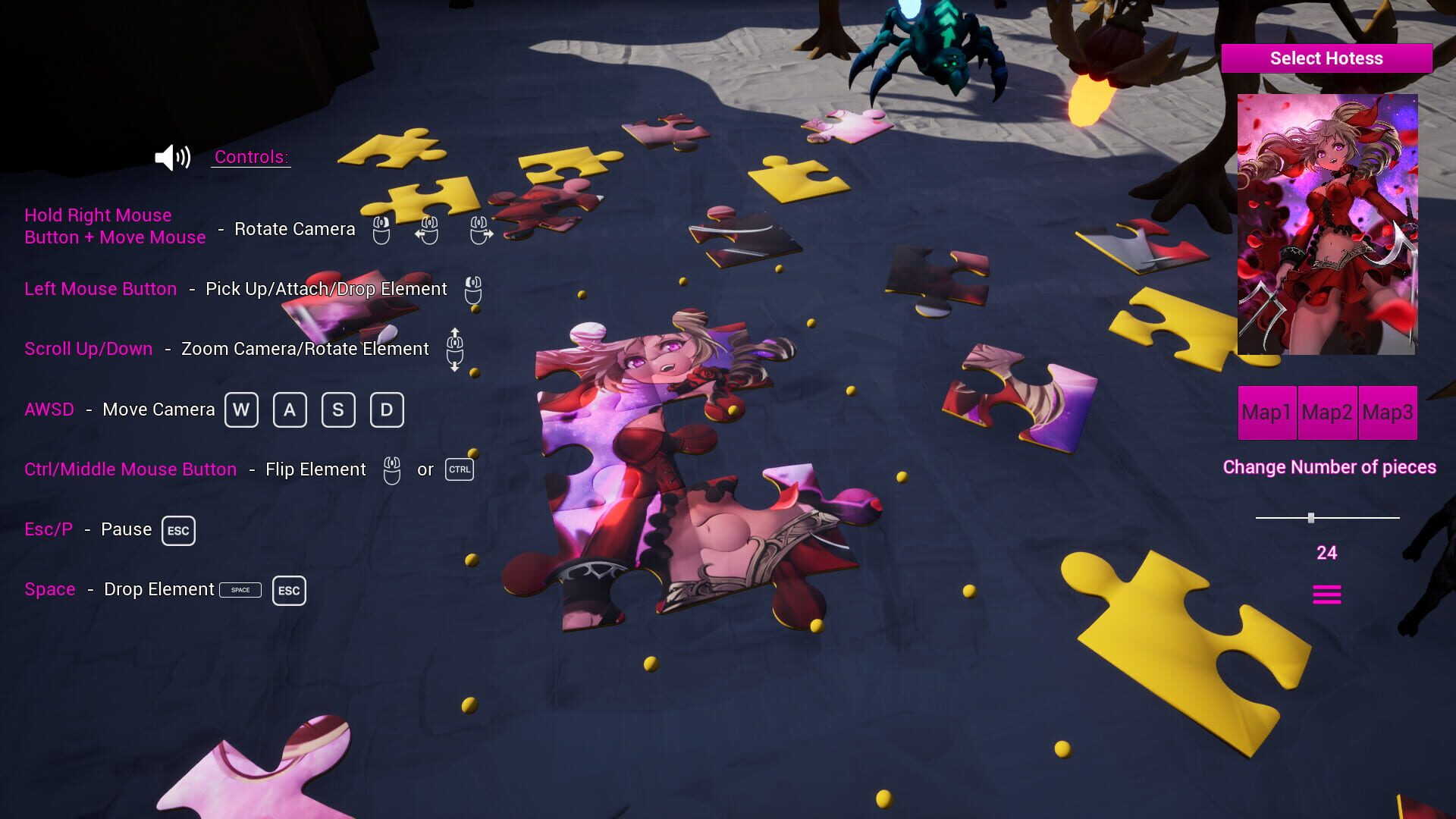 Screenshot for Anime Fantasy Jigsaw Puzzle 3D
