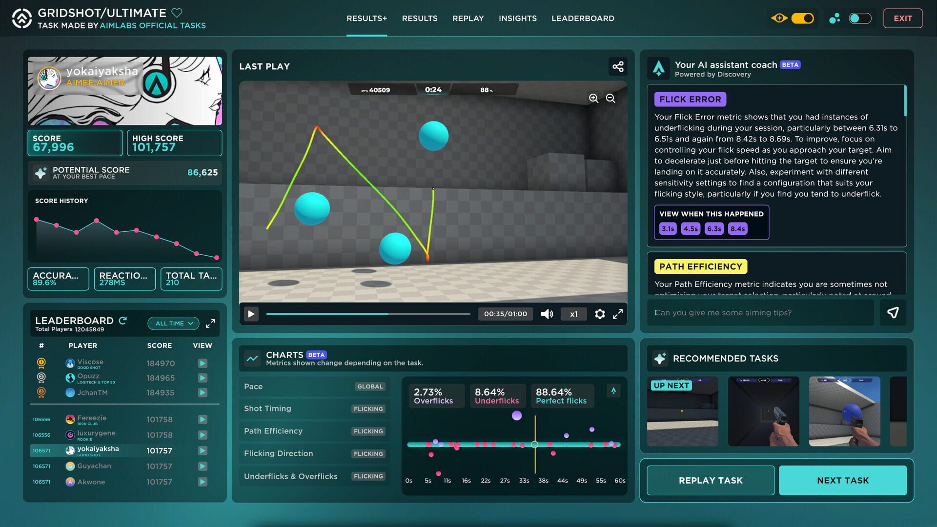 Screenshot for Aimlabs