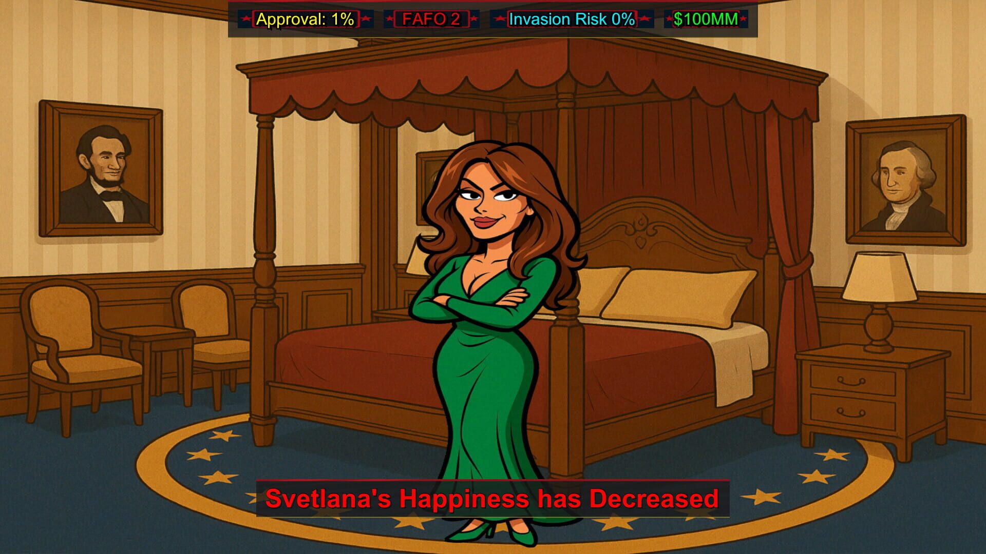 Screenshot for FAFO Executive Order Simulator