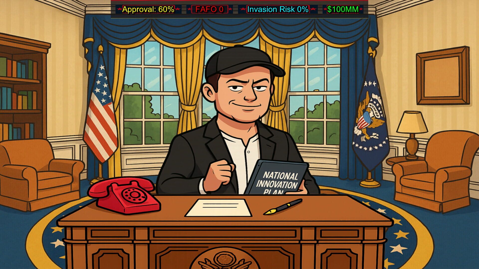 Screenshot for FAFO Executive Order Simulator