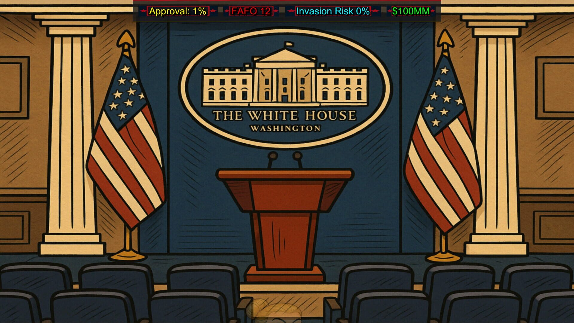 Screenshot for FAFO Executive Order Simulator