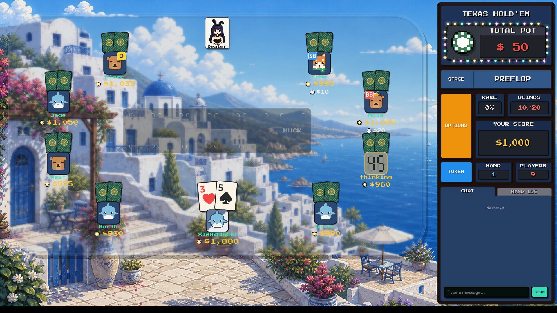 Screenshot for Pixel Texas Hold'em