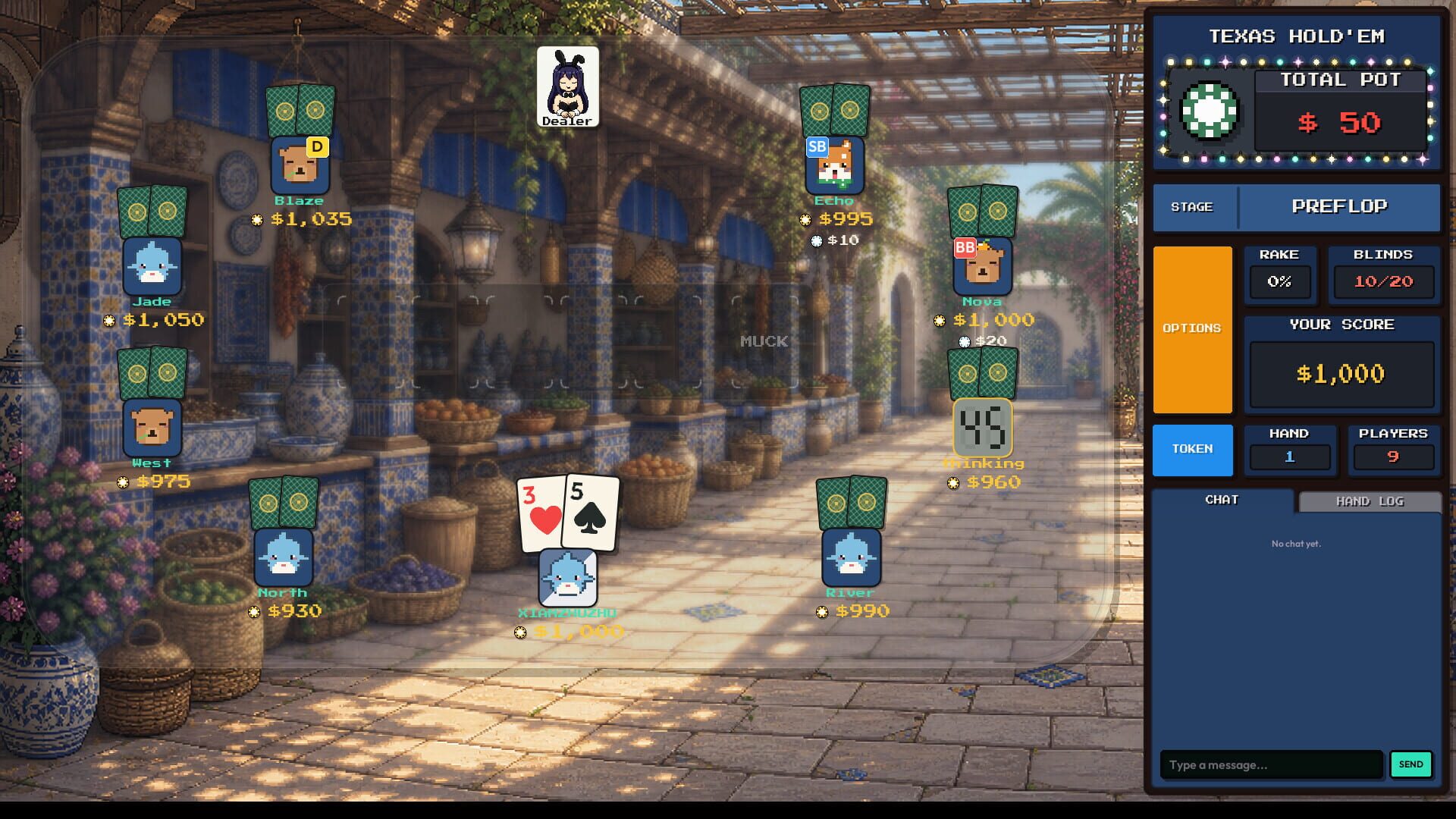 Screenshot for Pixel Texas Hold'em