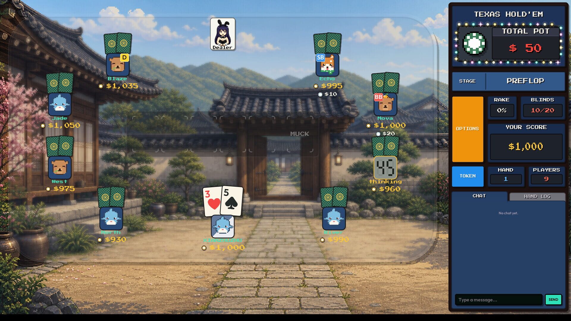 Screenshot for Pixel Texas Hold'em