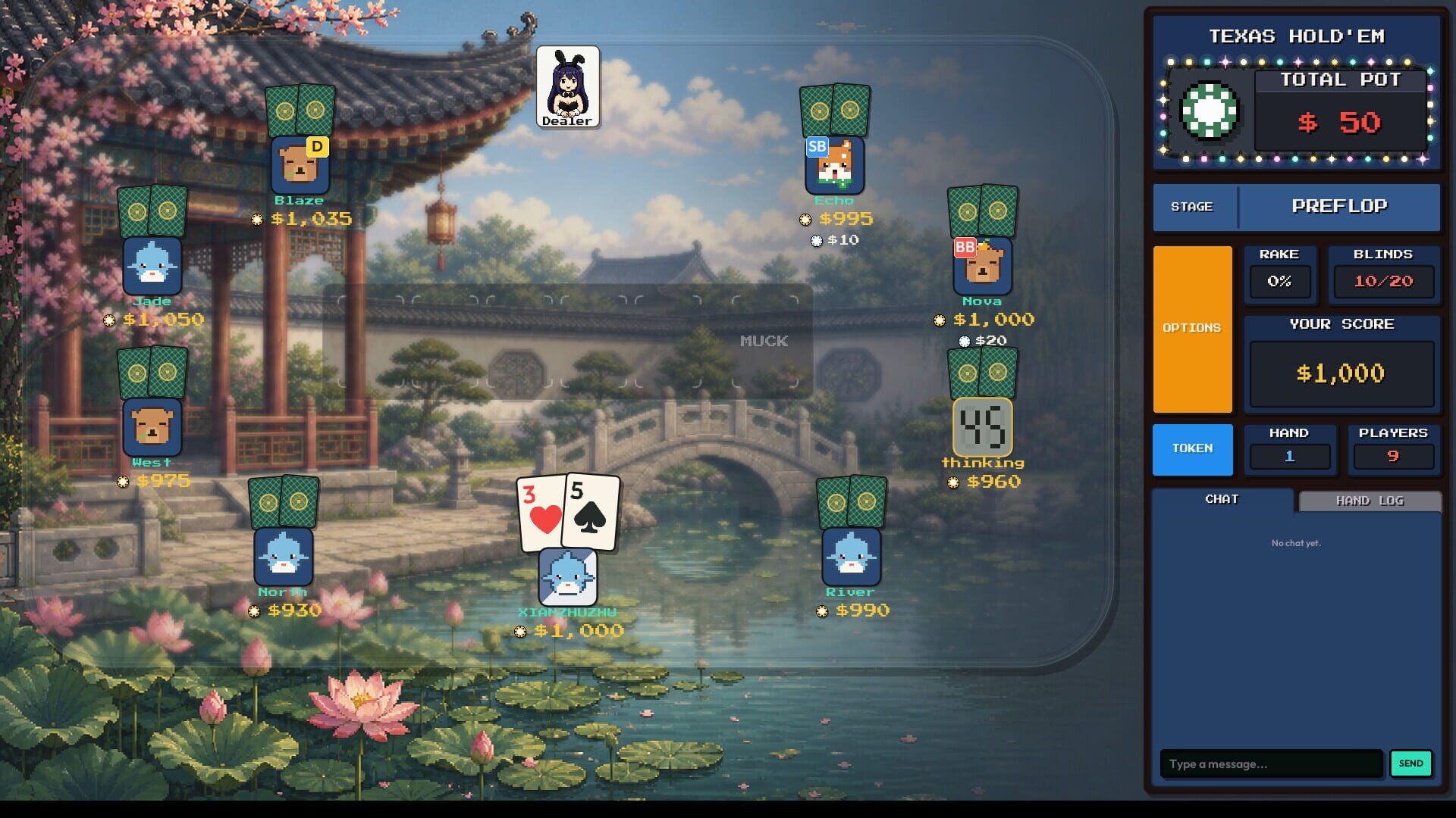 Screenshot for Pixel Texas Hold'em