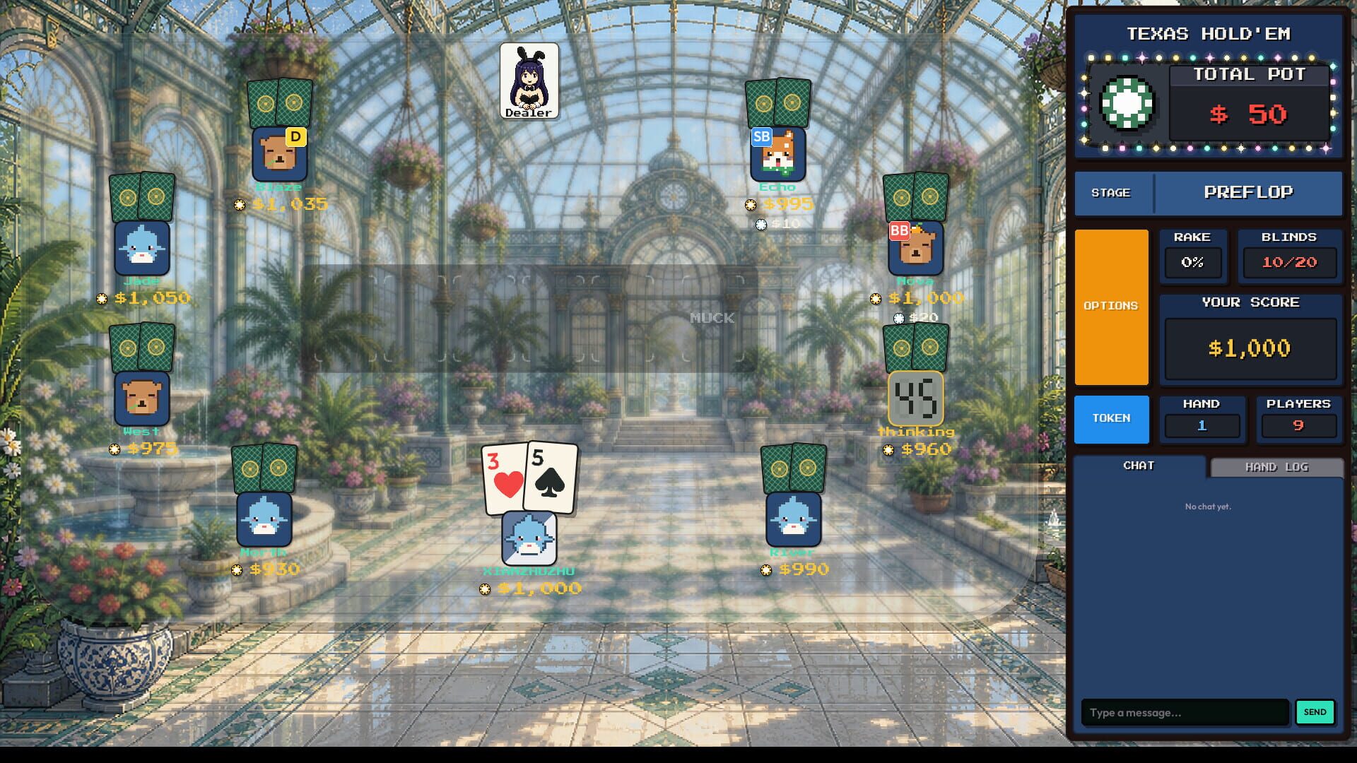 Screenshot for Pixel Texas Hold'em