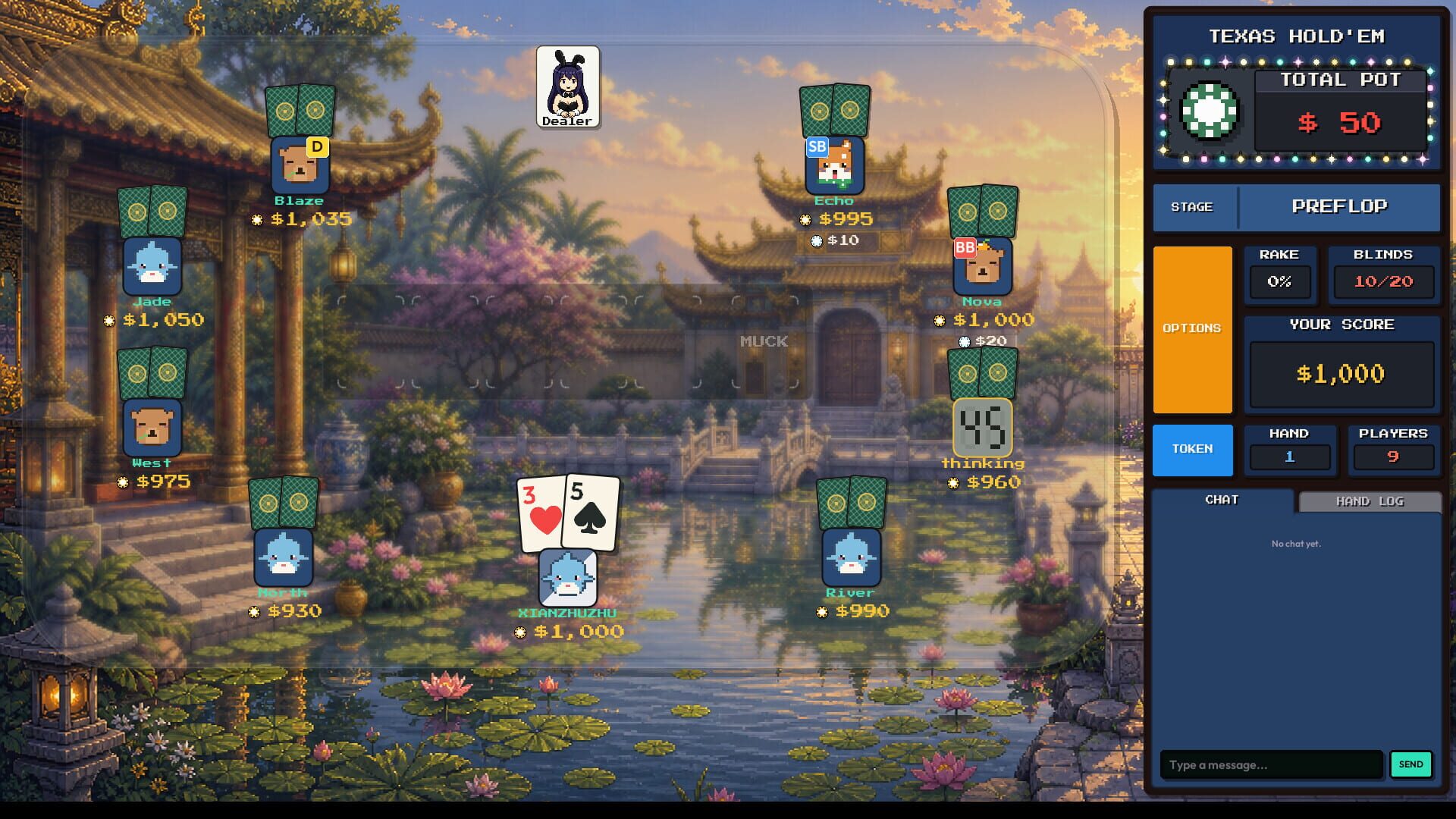 Screenshot for Pixel Texas Hold'em