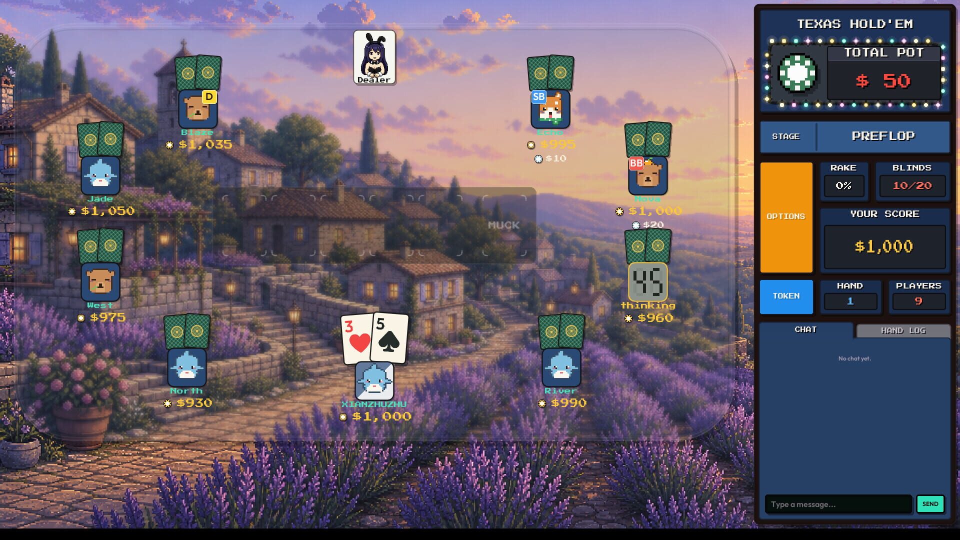 Screenshot for Pixel Texas Hold'em