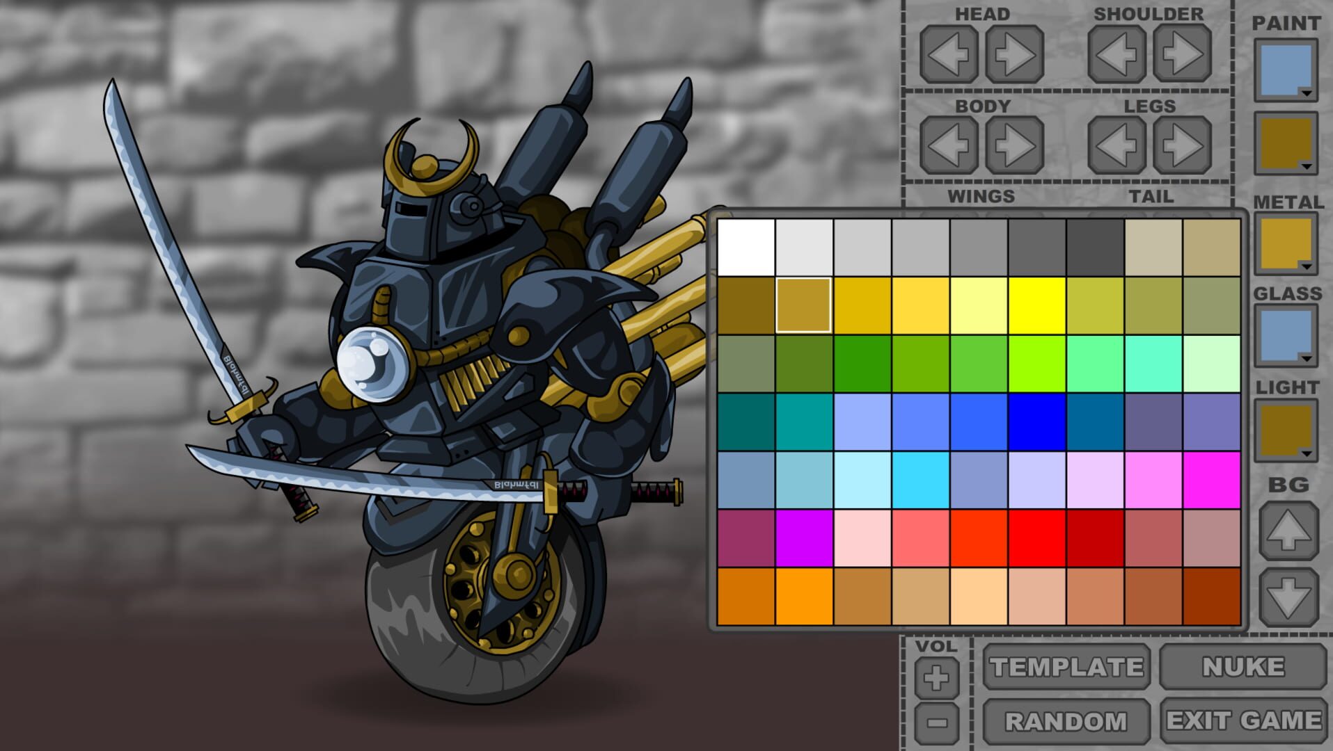 Screenshot for Mecha Dress Up Game