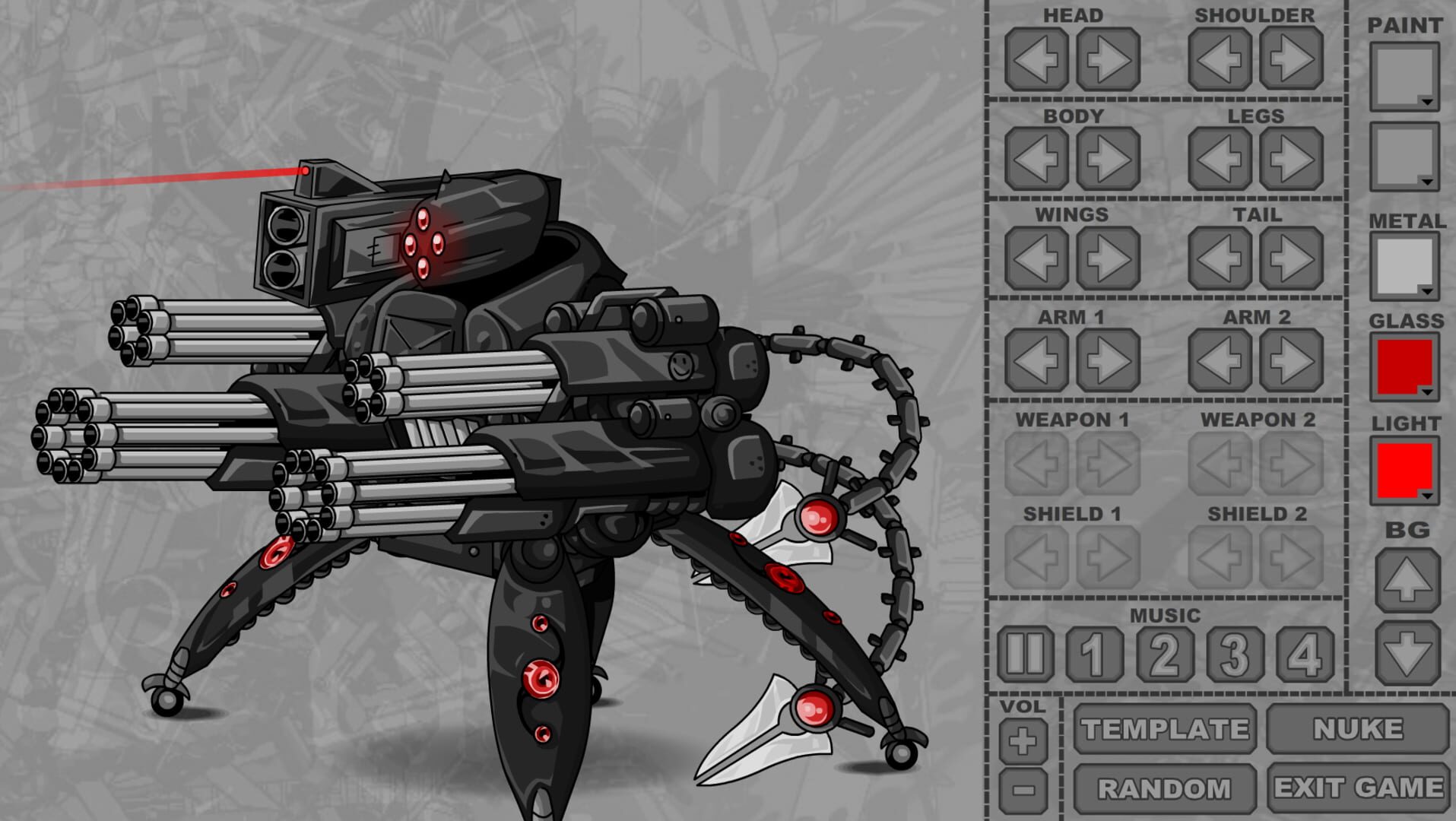 Screenshot for Mecha Dress Up Game