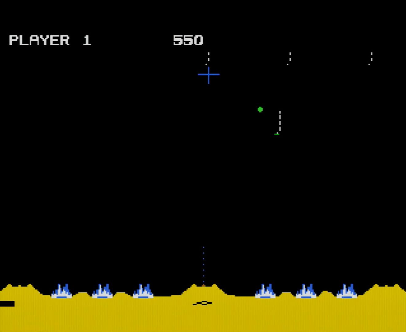 Screenshot for Missile Command: Sega Version