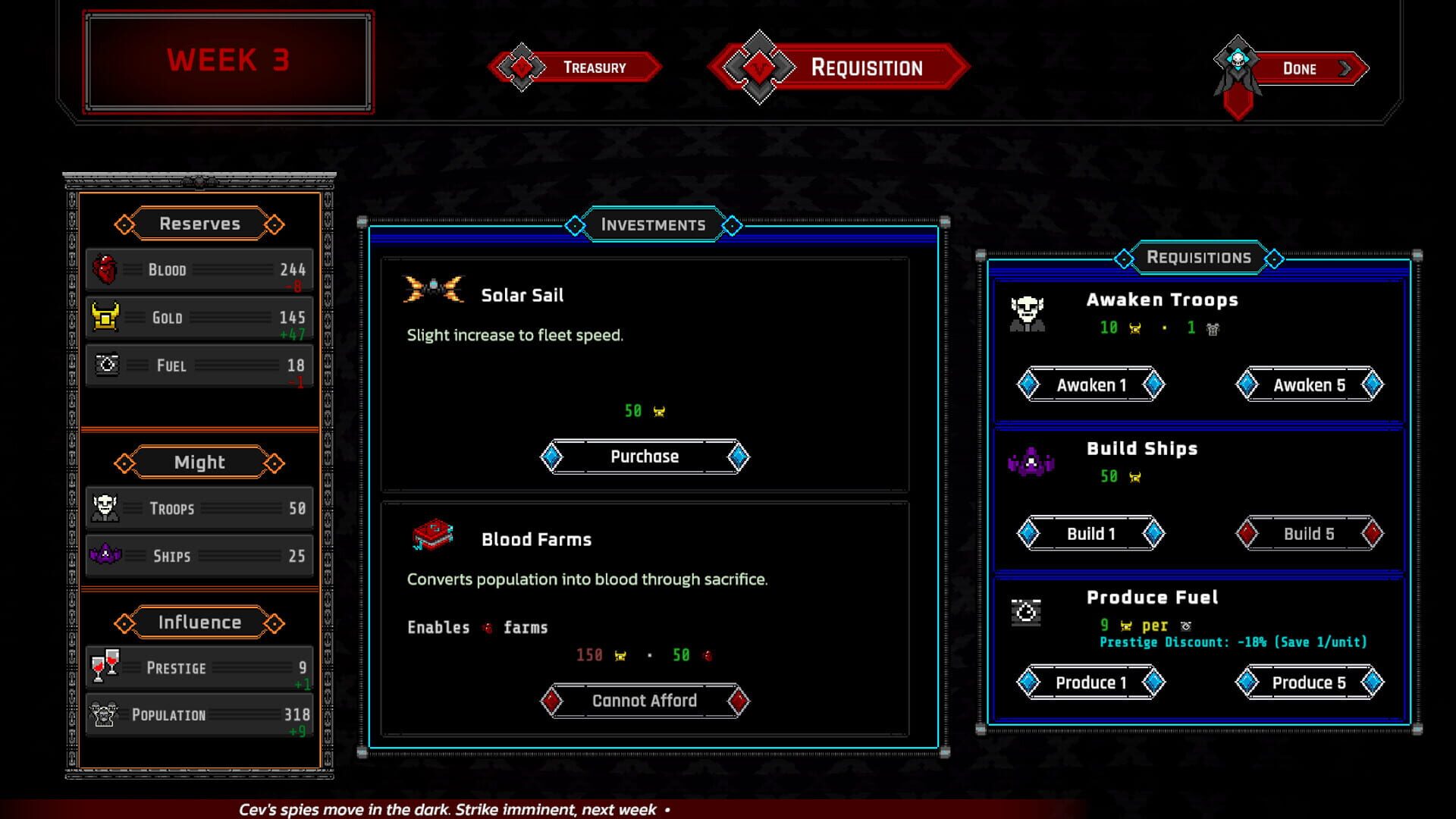 Screenshot for Vampolitics: Vassals of the Void