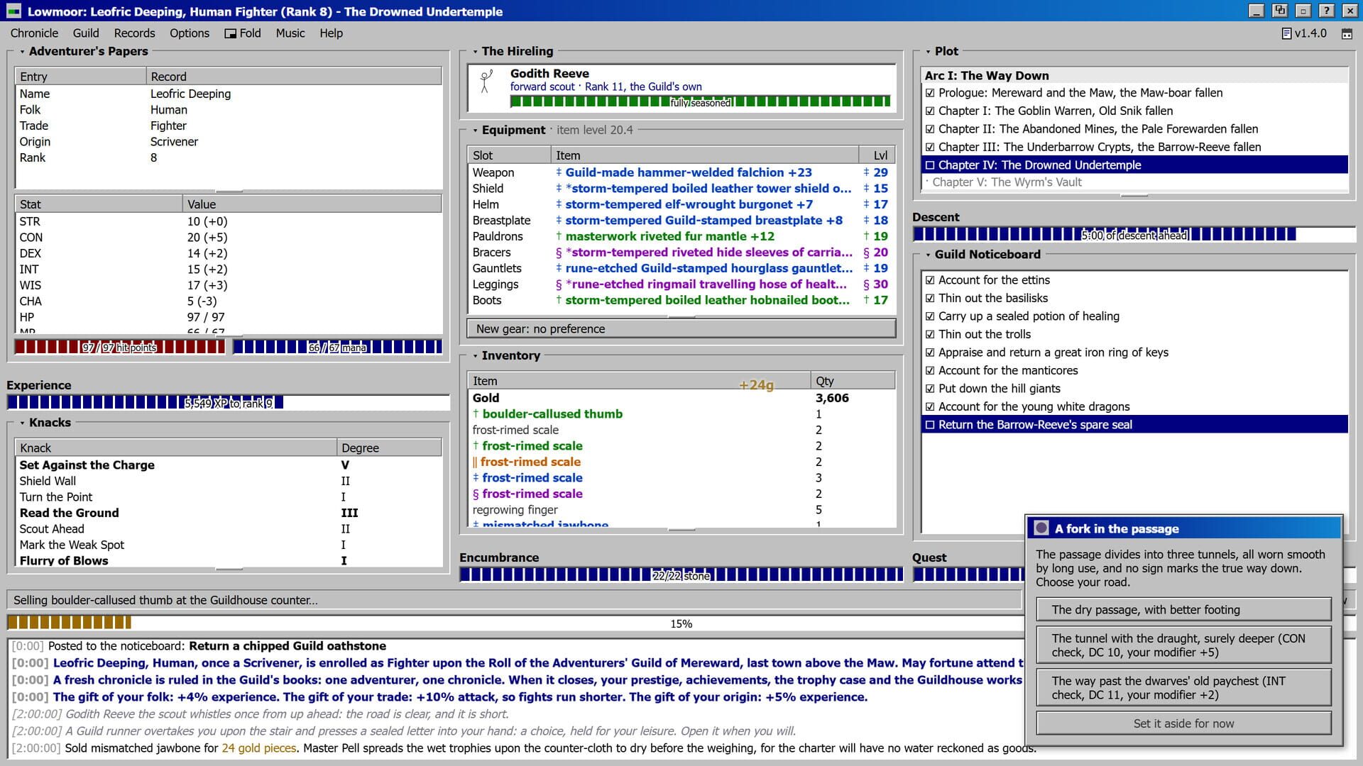 Screenshot for Lowmoor Idle RPG: An Adventurer's Chronicle