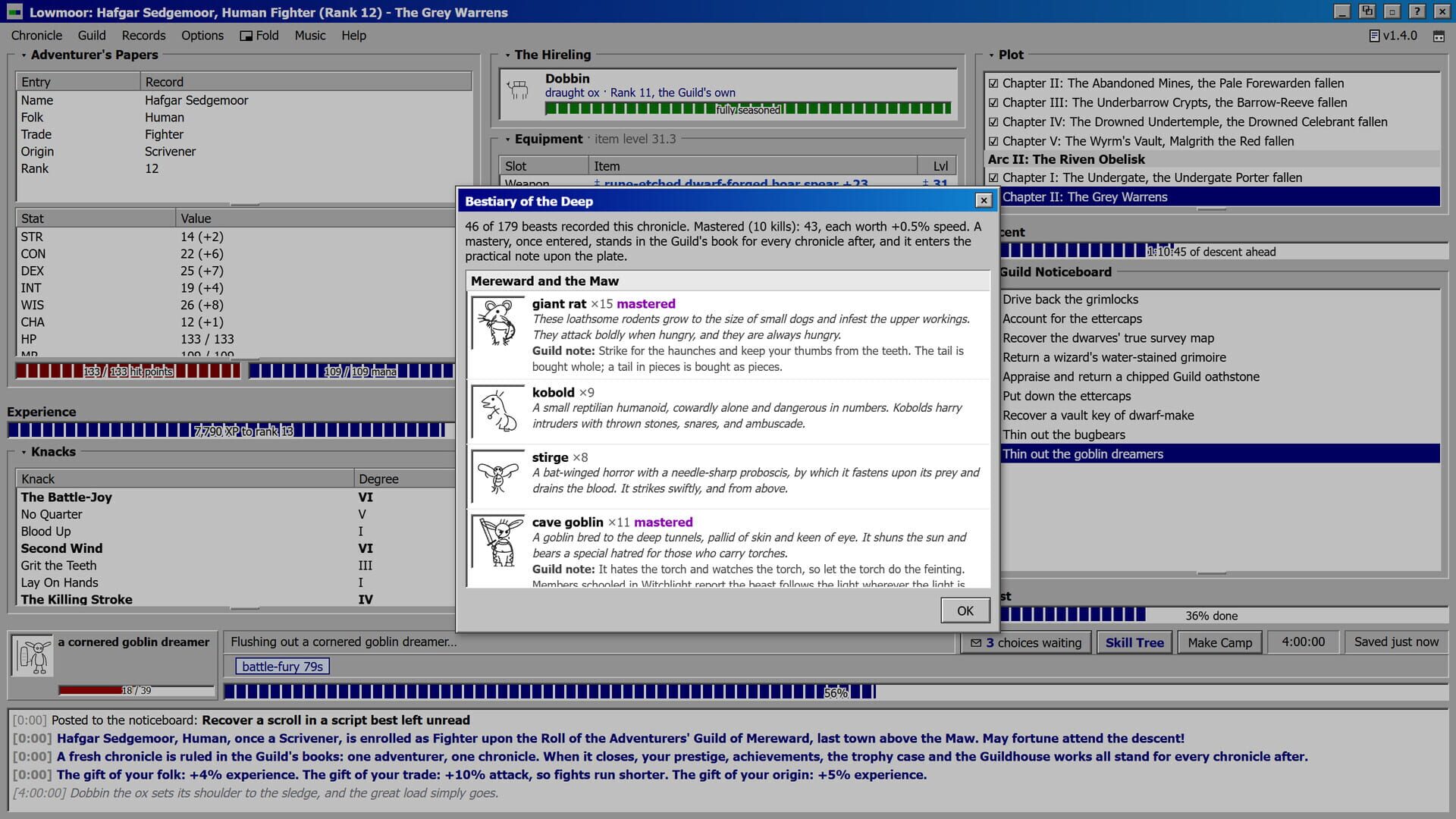 Screenshot for Lowmoor Idle RPG: An Adventurer's Chronicle